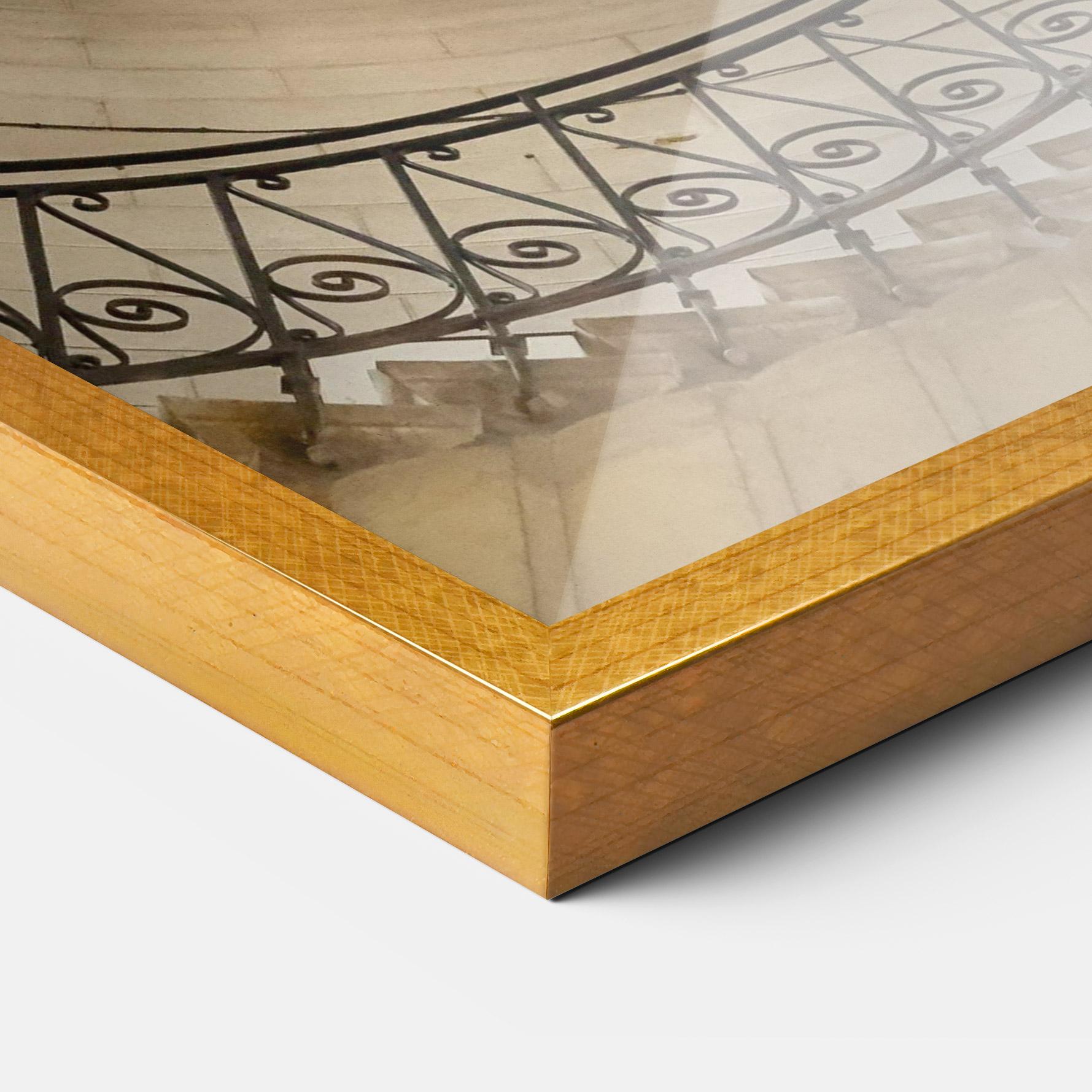 Plakat w Ramie Cream Down Stairs mockup 3