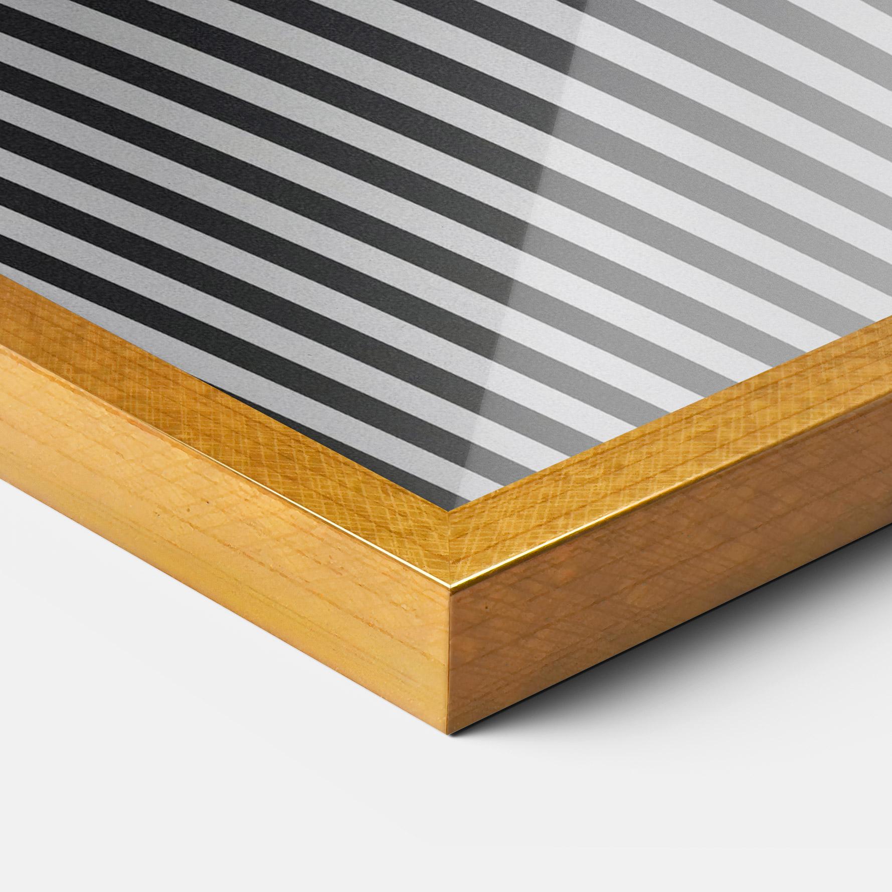 Plakat w Ramie White Ball Lines mockup 3