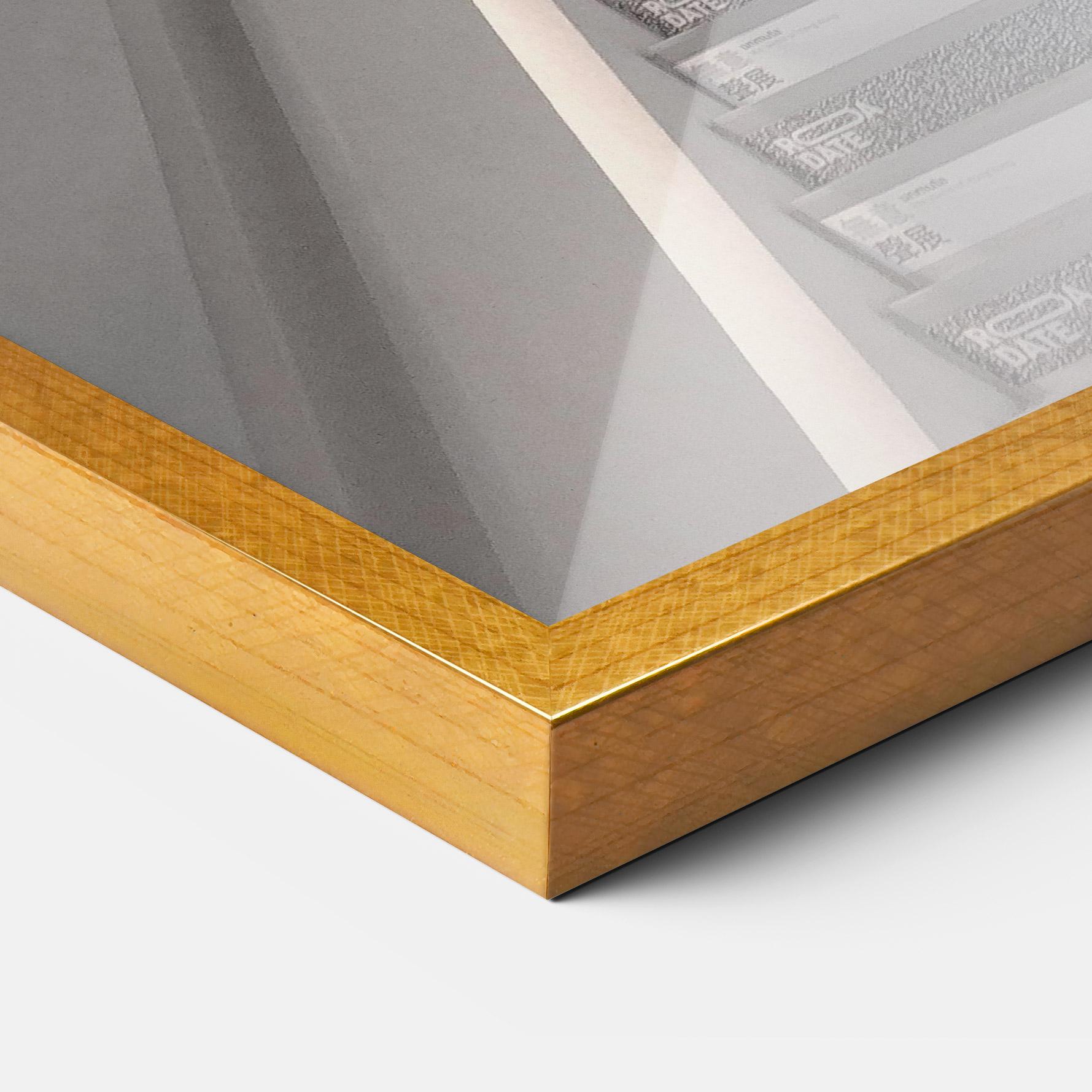 Plakat w Ramie White Line Stairs mockup 3