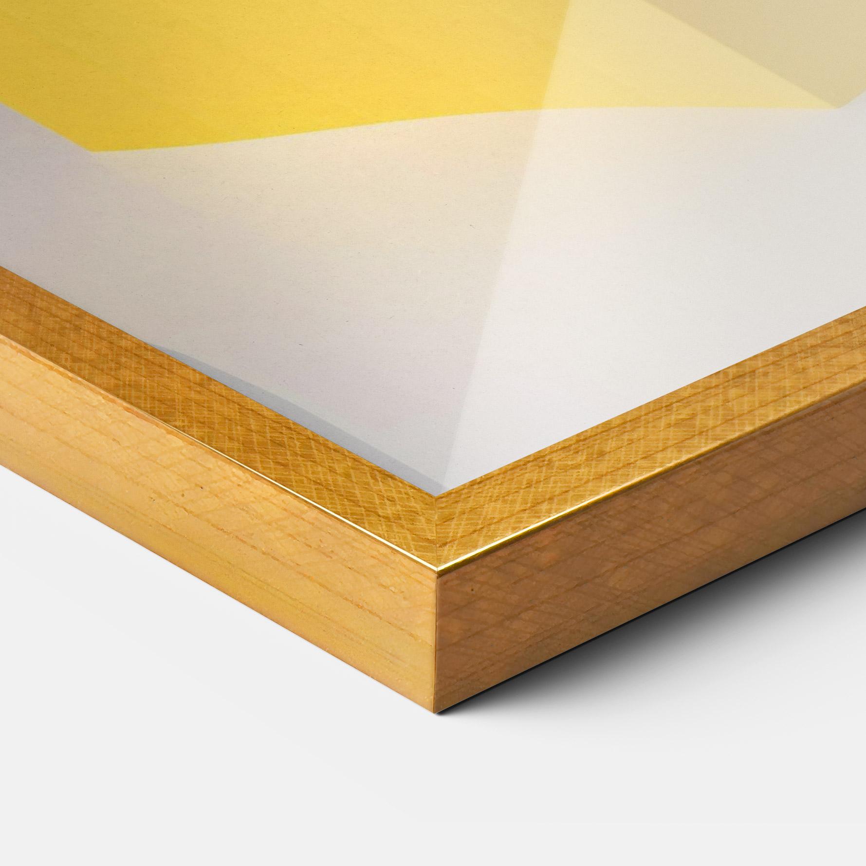 Plakat w Ramie Yellow Shape mockup 3