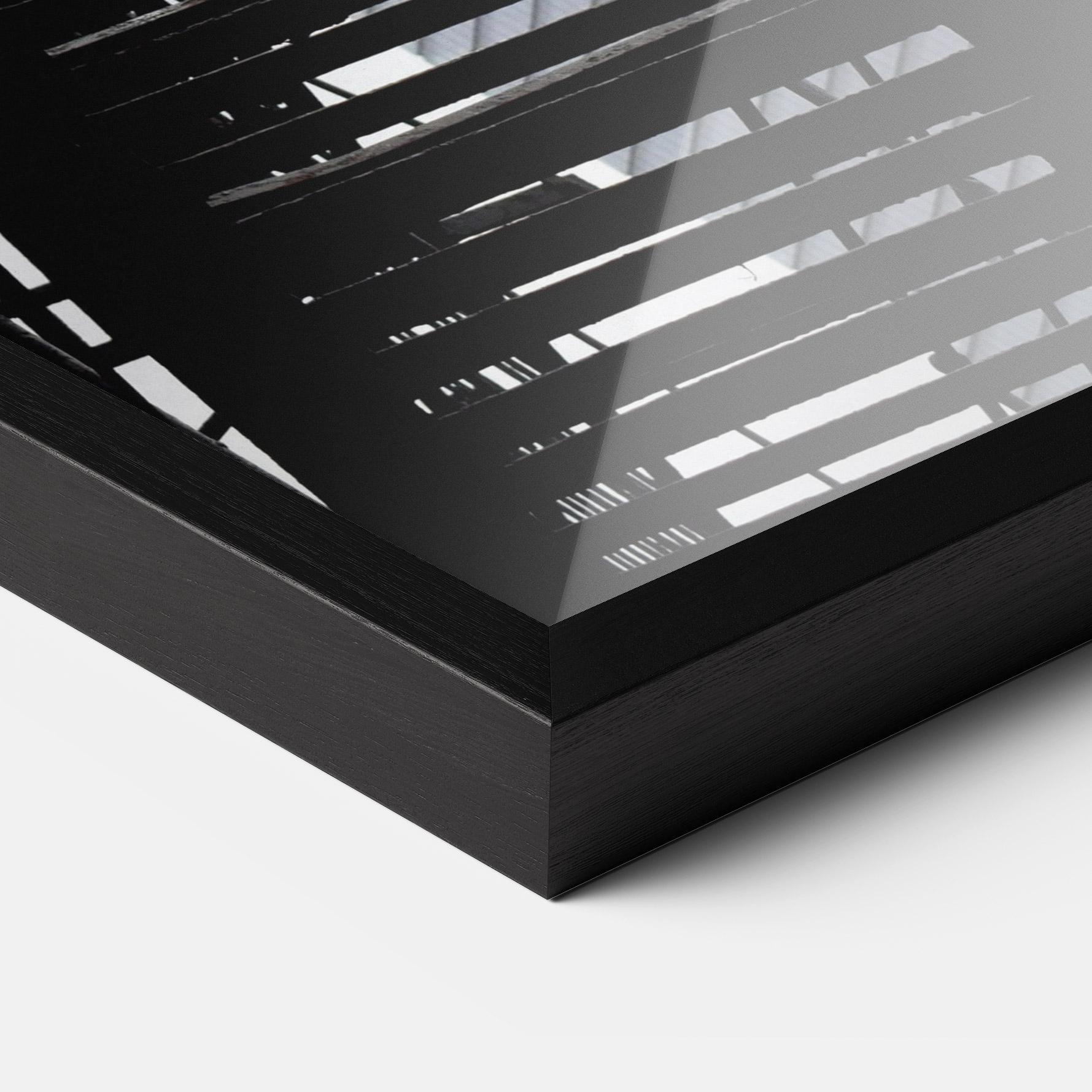 Plakat w Ramie Black Stairs Floating mockup 3