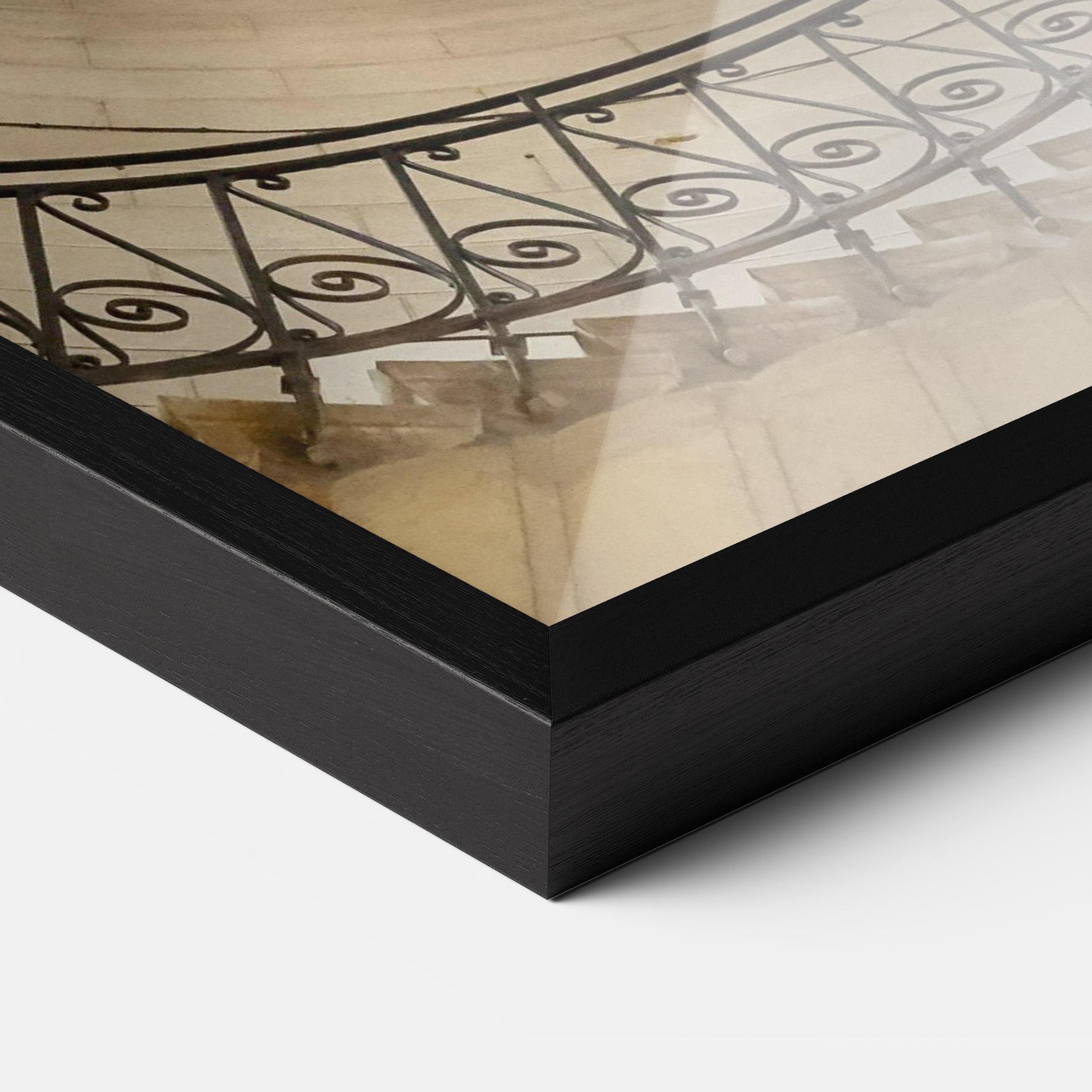 Plakat w Ramie Cream Down Stairs mockup 3