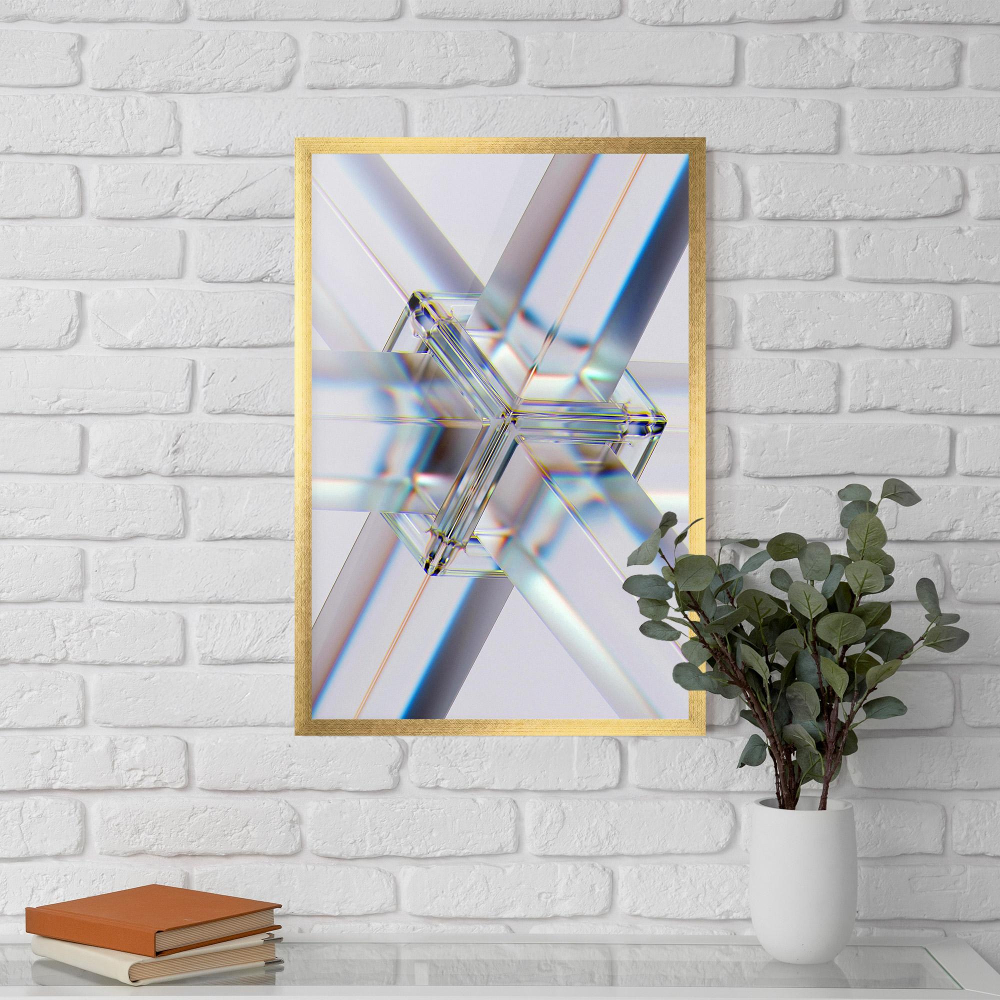 Plakat w Ramie Glass Shape mockup 5