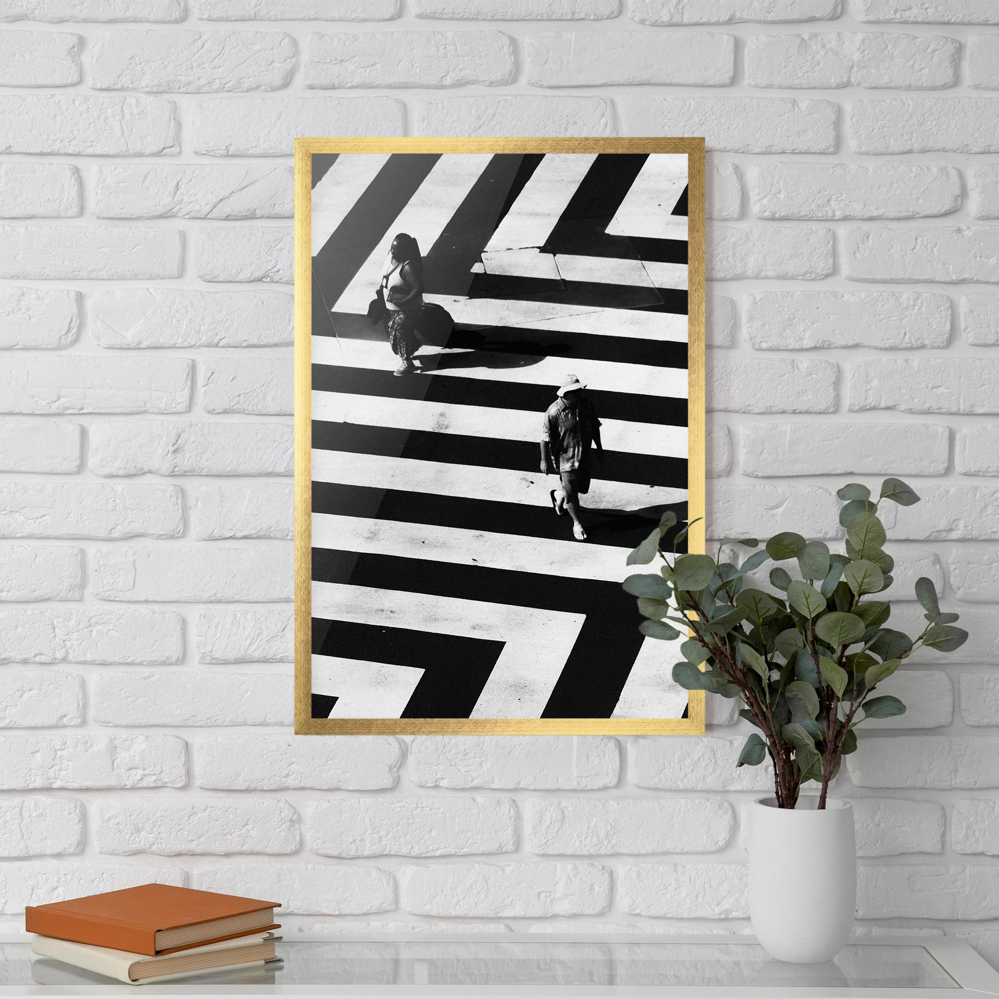 Plakat w Ramie Walking On Lines mockup 5