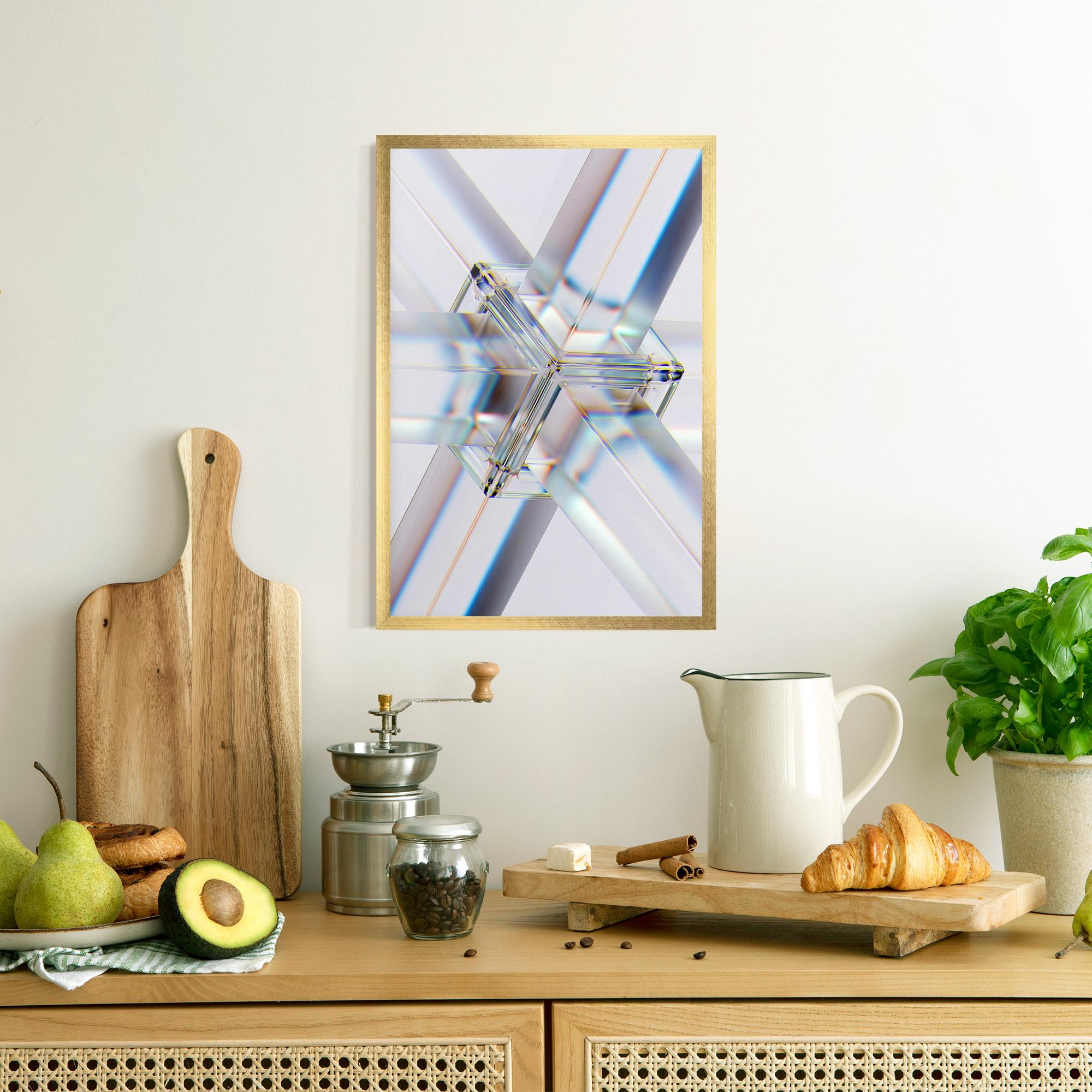 Plakat w Ramie Glass Shape mockup 8