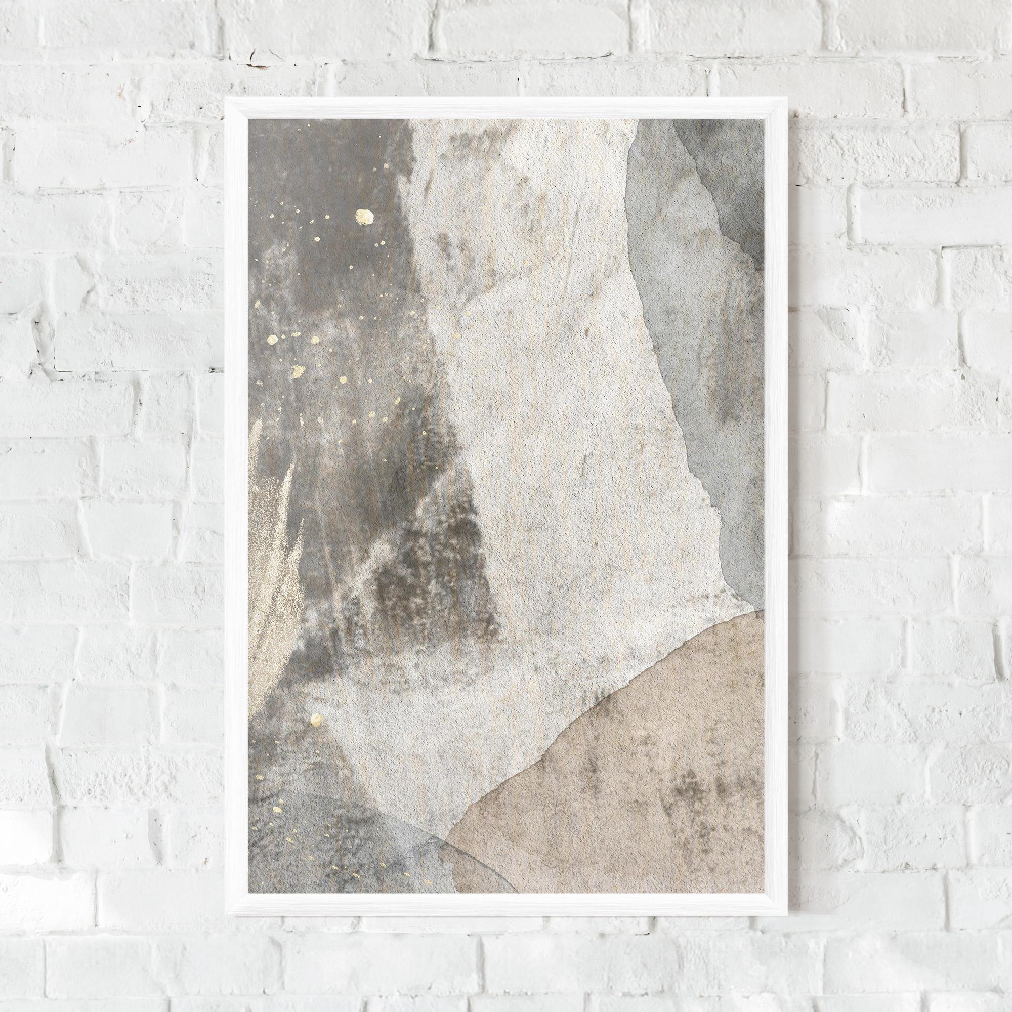 Plakat w Ramie Light Cream Marble mockup 0