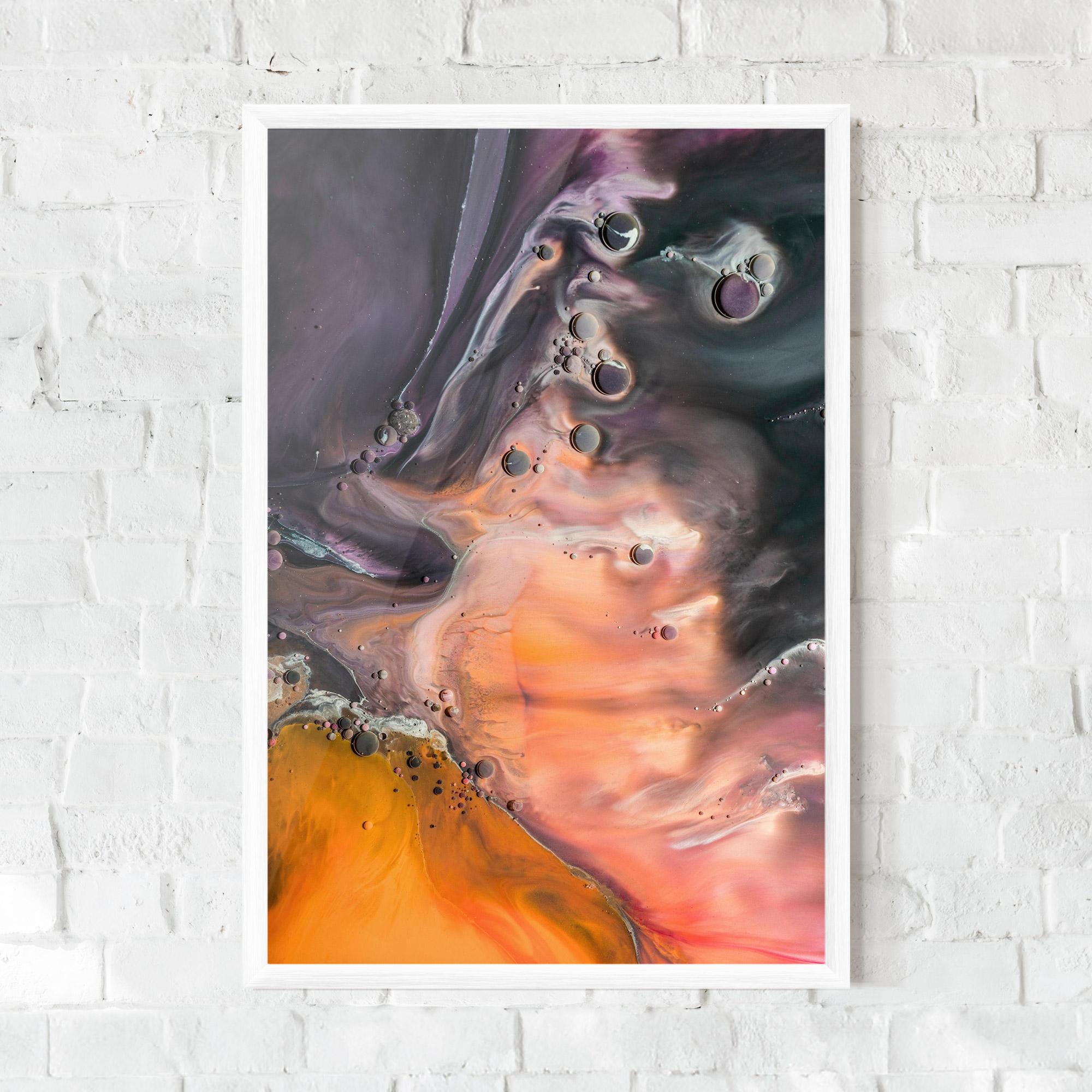 Plakat w Ramie Orange Shades mockup 0