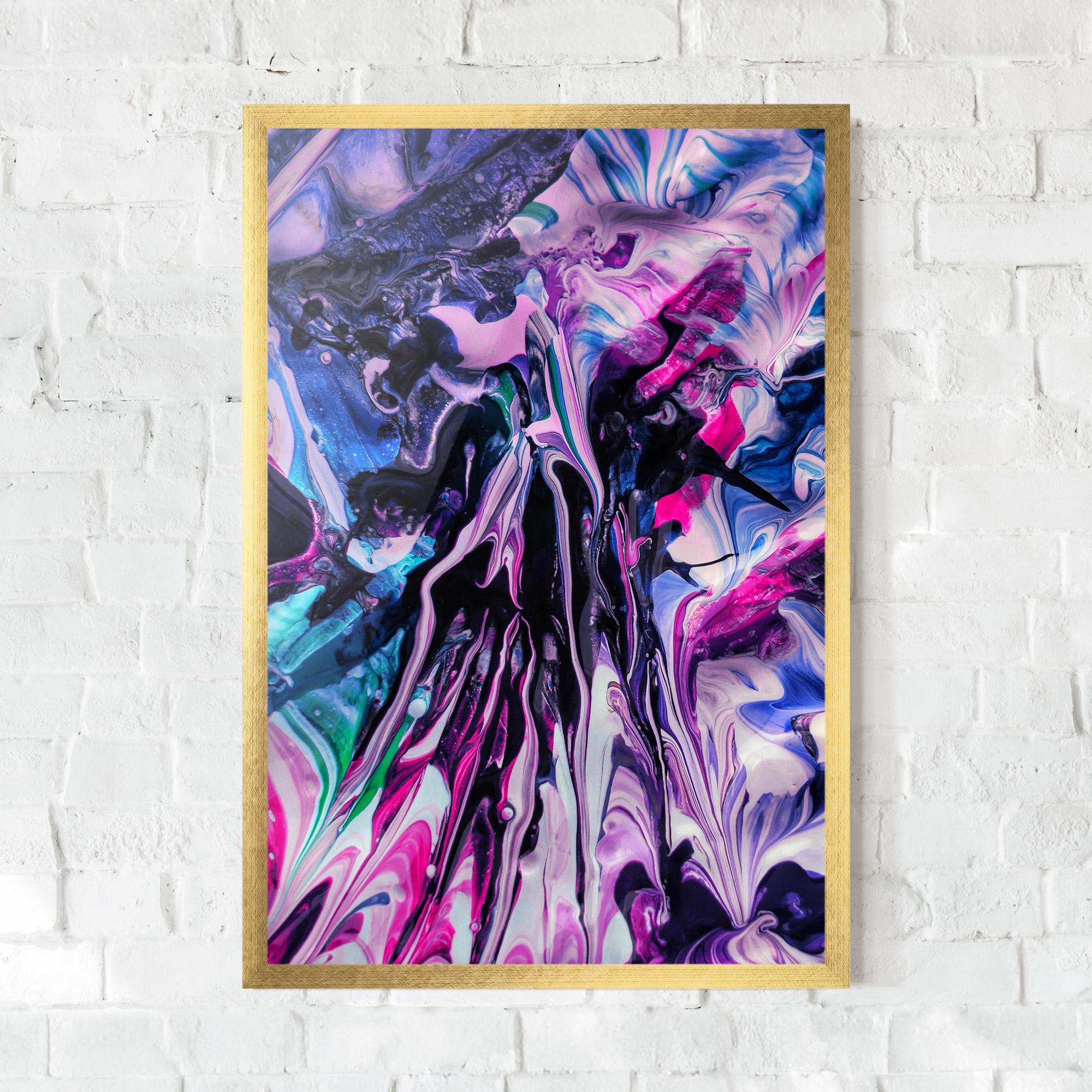 Plakat w Ramie Abstract Rose Colours mockup 0