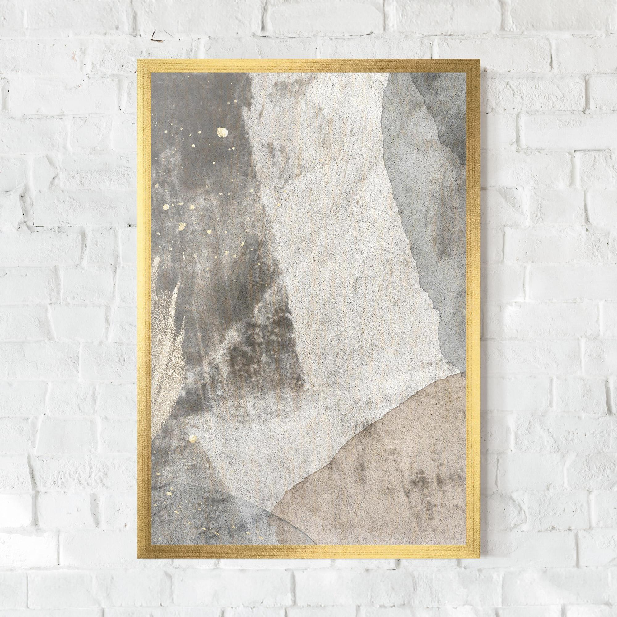 Plakat w Ramie Light Cream Marble mockup 0