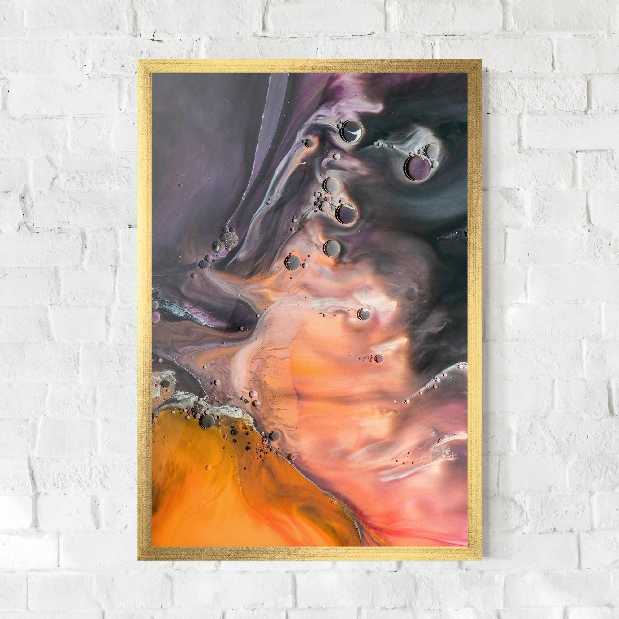 Plakat w Ramie Orange Shades mockup 0