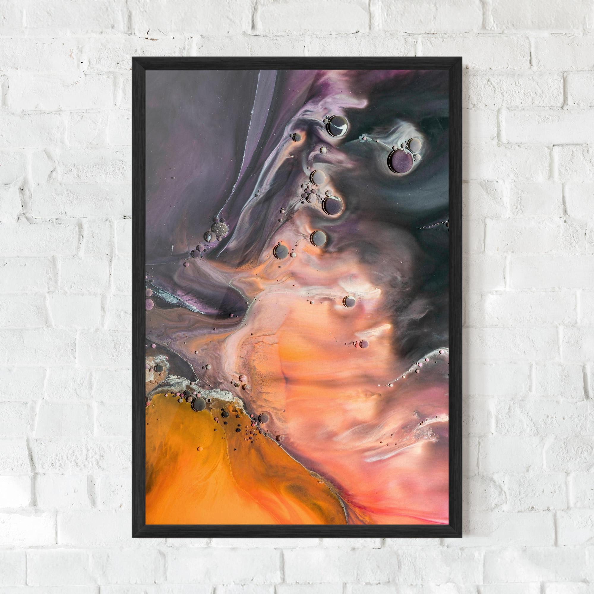 Plakat w Ramie Orange Shades mockup 0