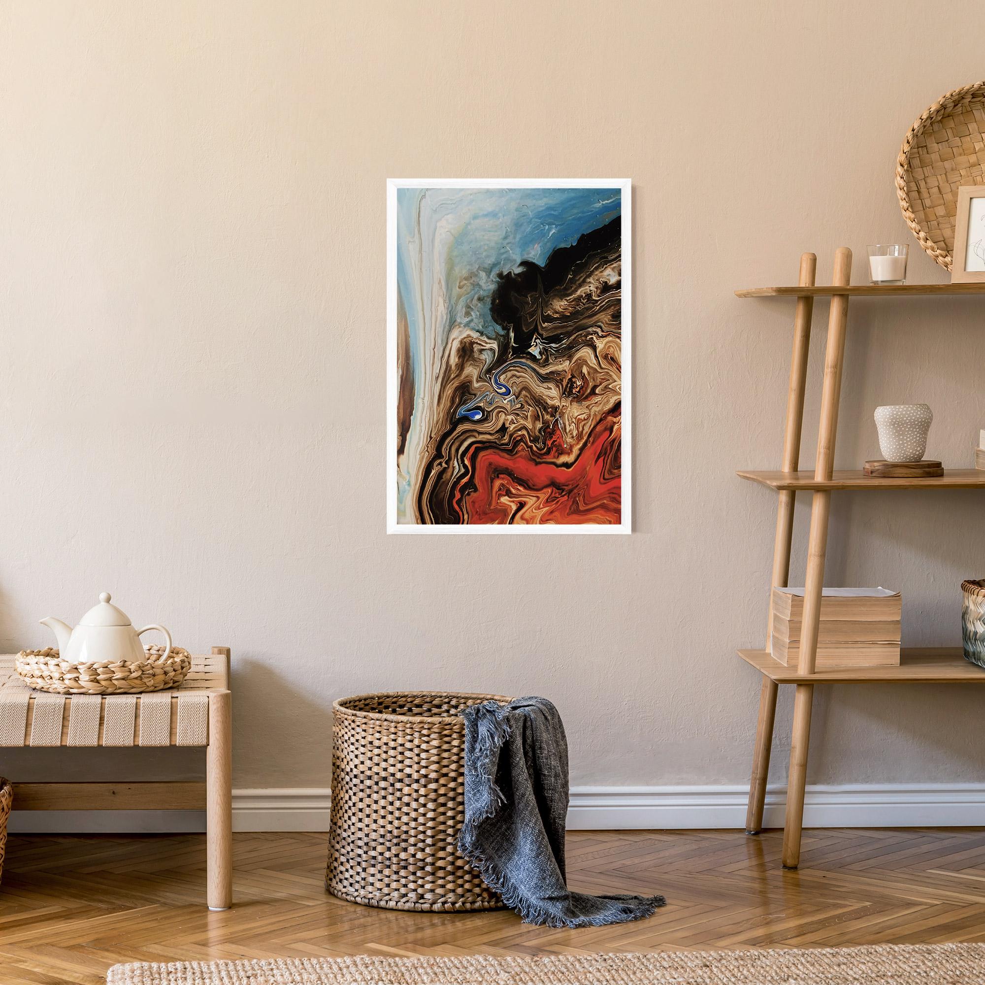 Plakat w Ramie Abstract Waterfall mockup 9