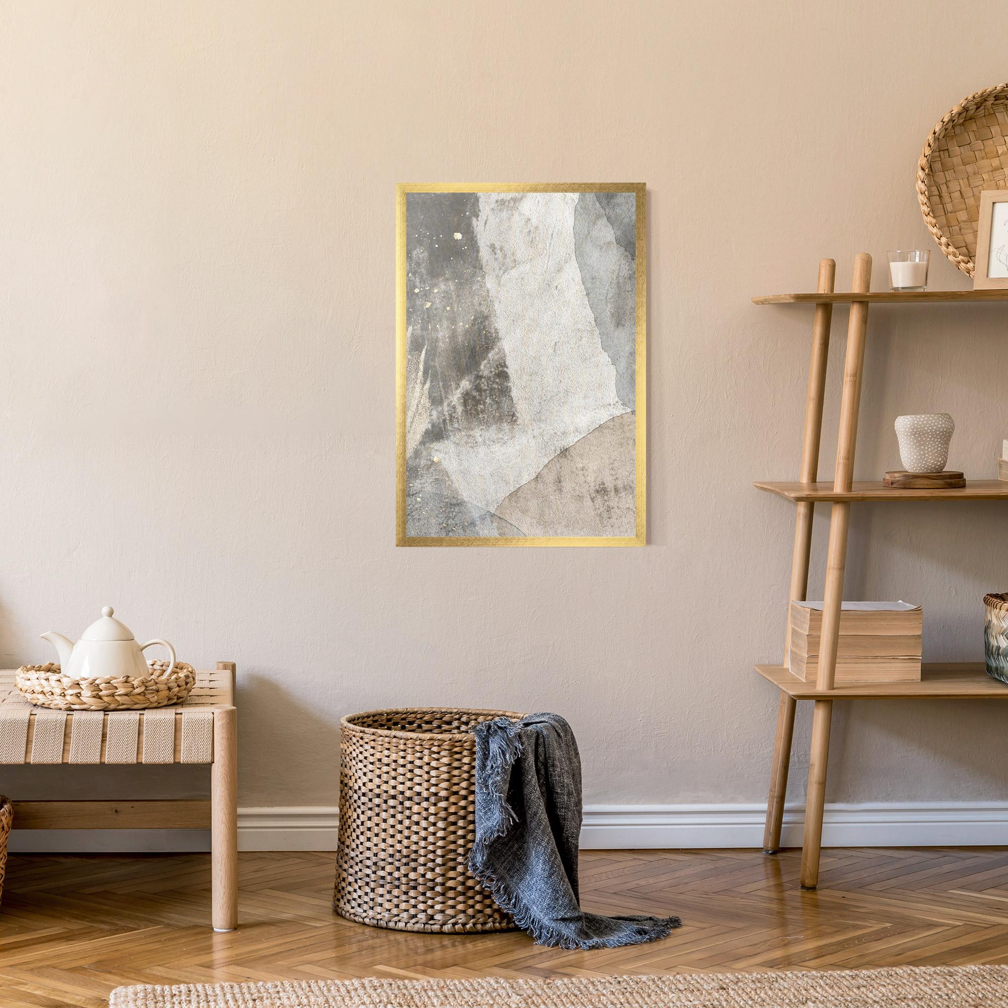 Plakat w Ramie Light Cream Marble mockup 9