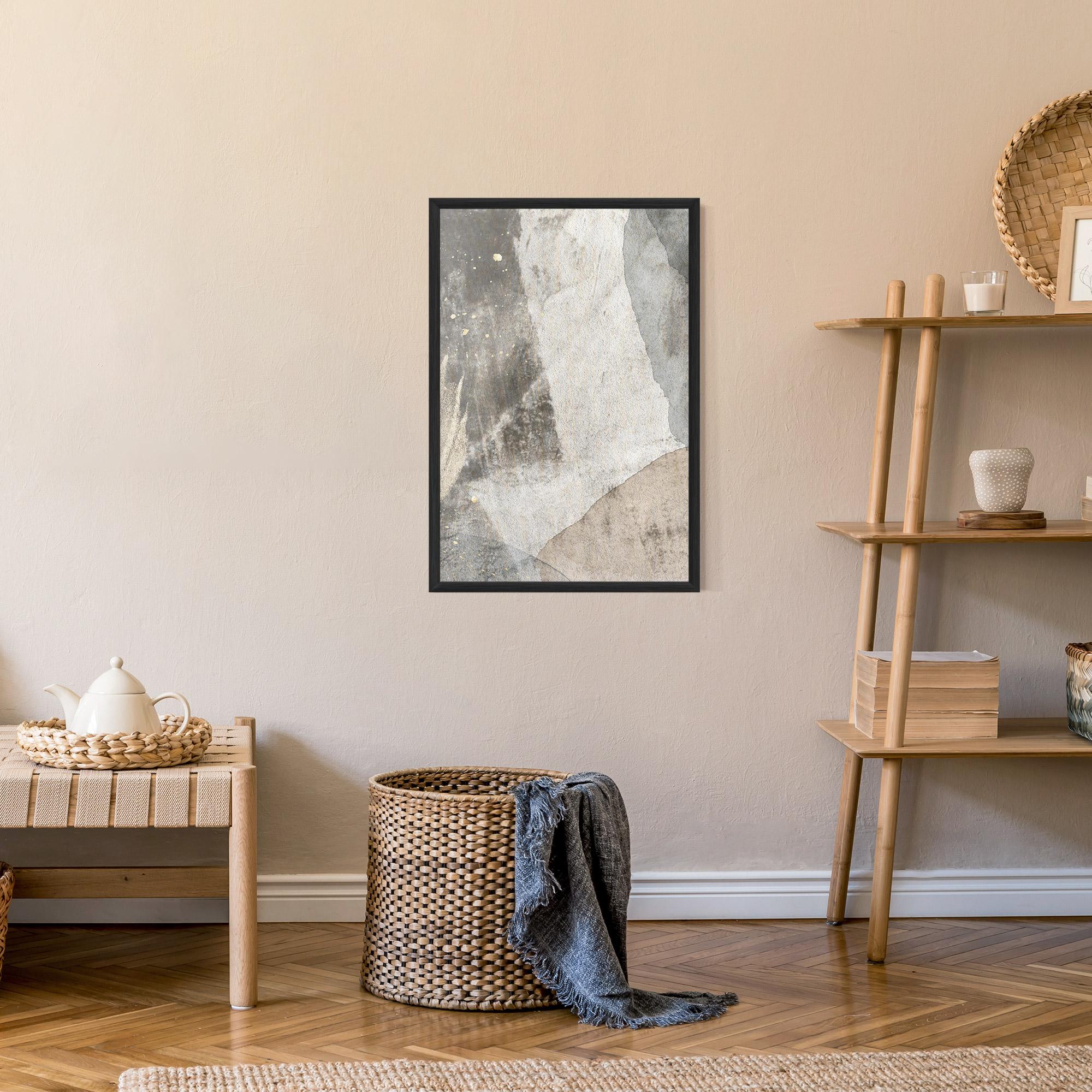 Plakat w Ramie Light Cream Marble mockup 9