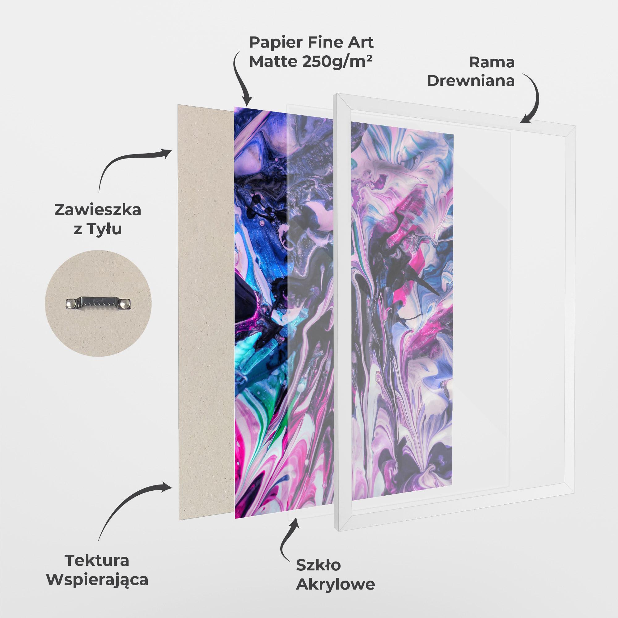 Plakat w Ramie Abstract Rose Colours mockup 1