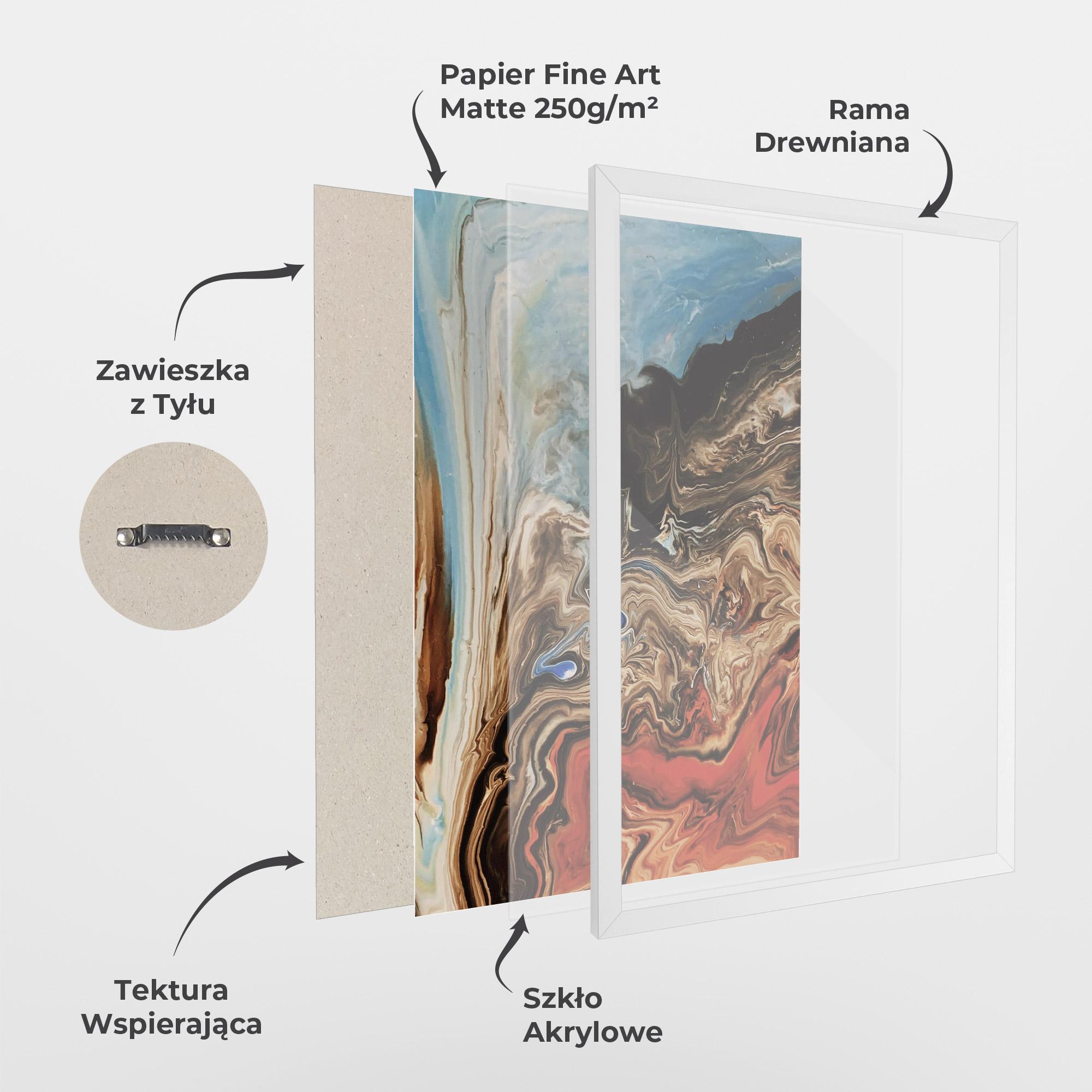 Plakat w Ramie Abstract Waterfall mockup 1