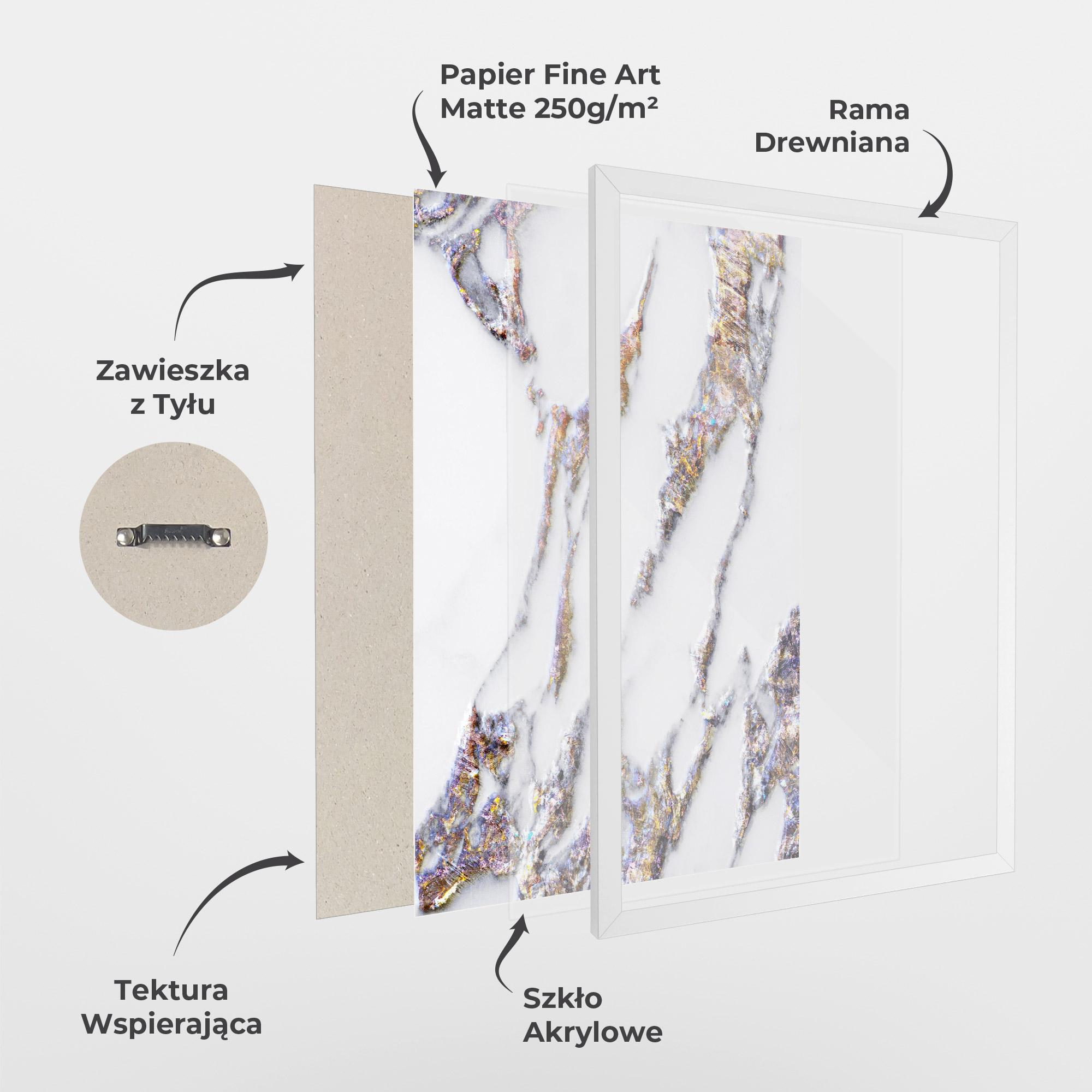 Plakat w Ramie Beautiful Color Marble mockup 1