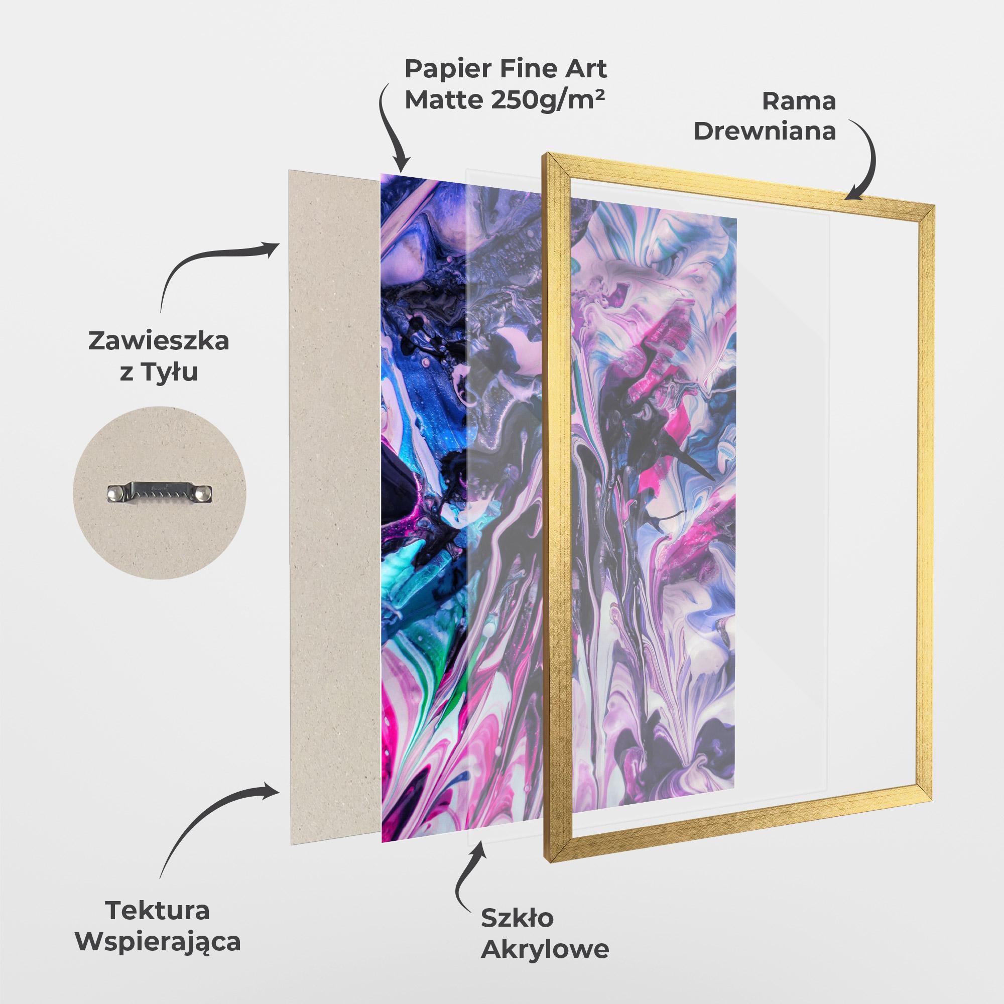 Plakat w Ramie Abstract Rose Colours mockup 1