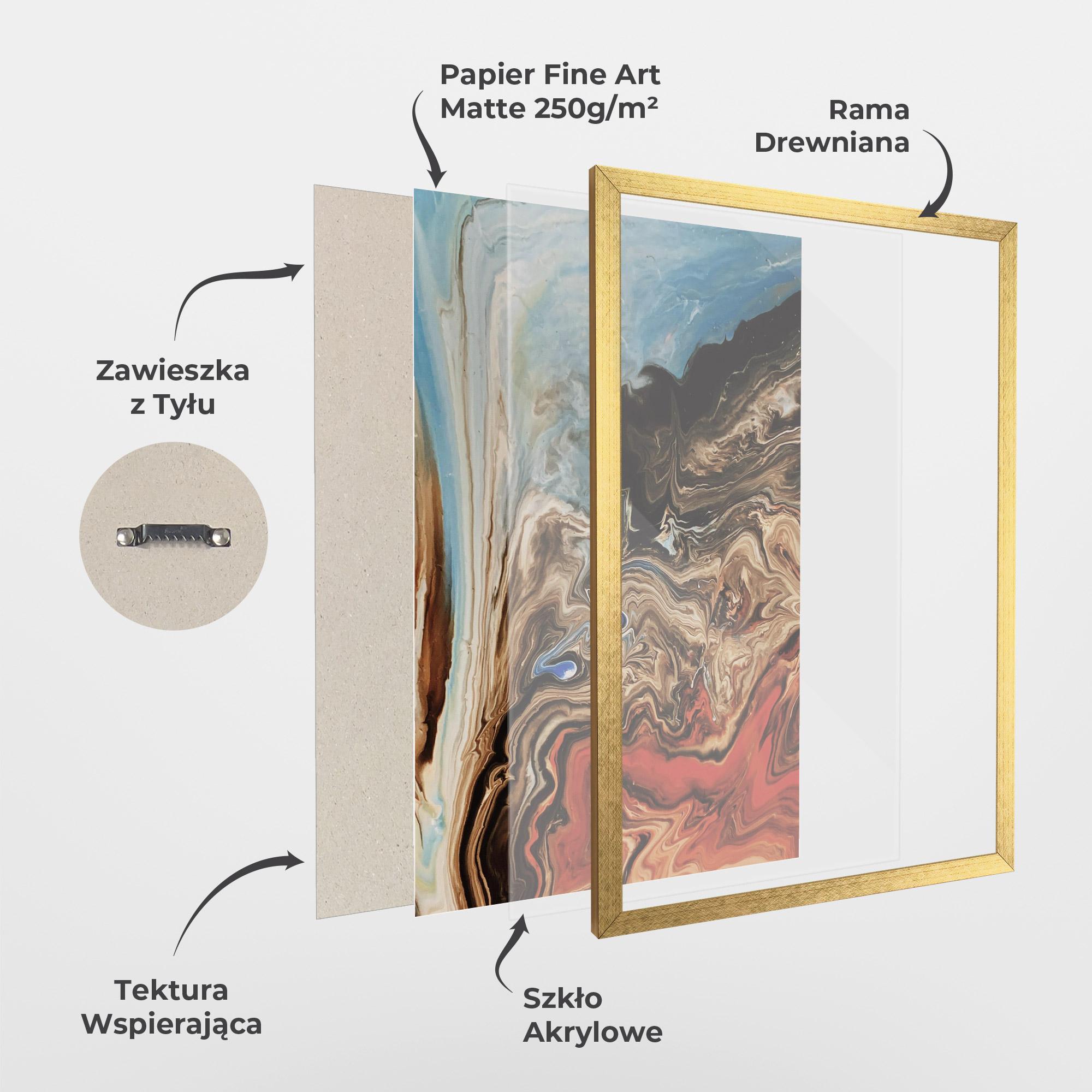 Plakat w Ramie Abstract Waterfall mockup 1