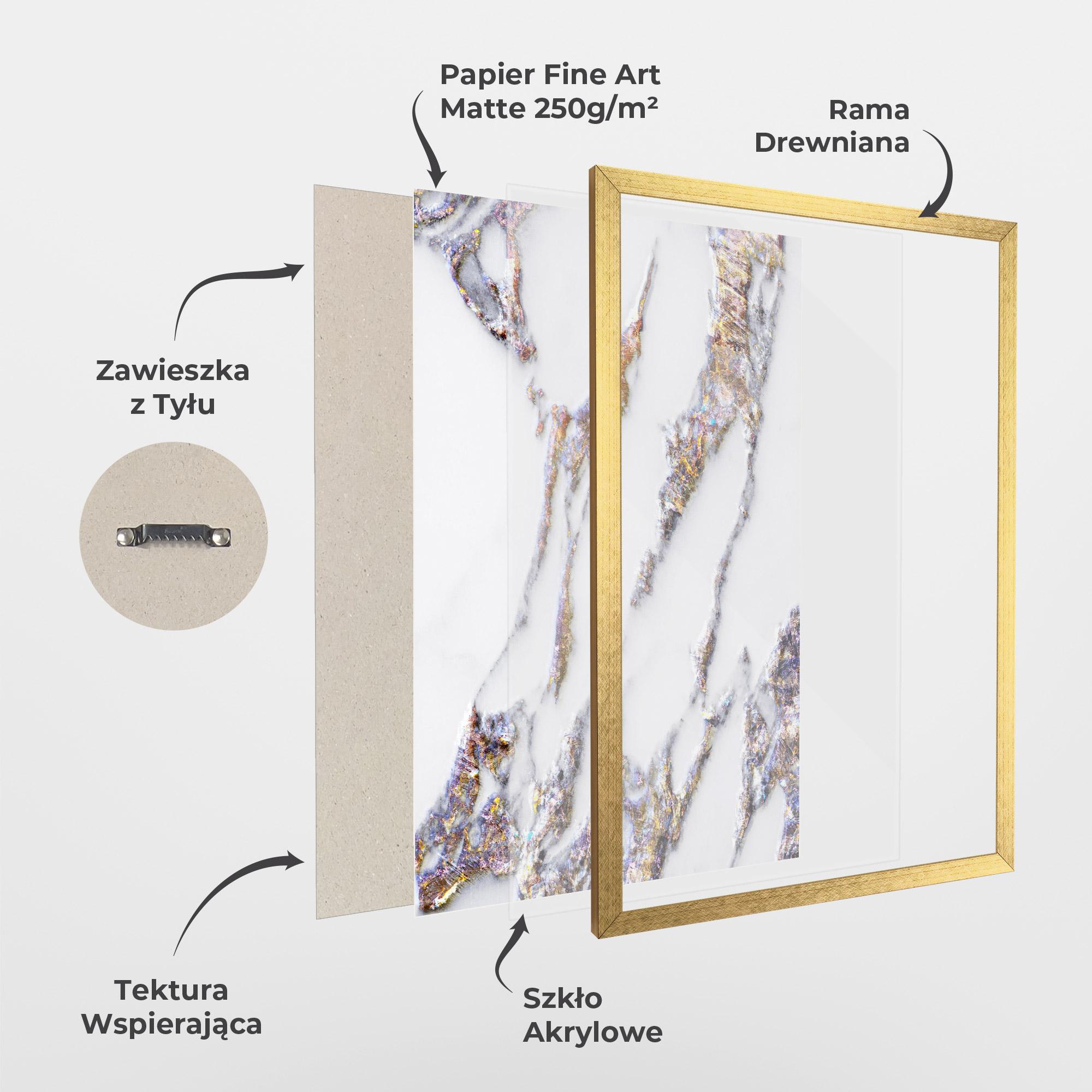 Plakat w Ramie Beautiful Color Marble mockup 1