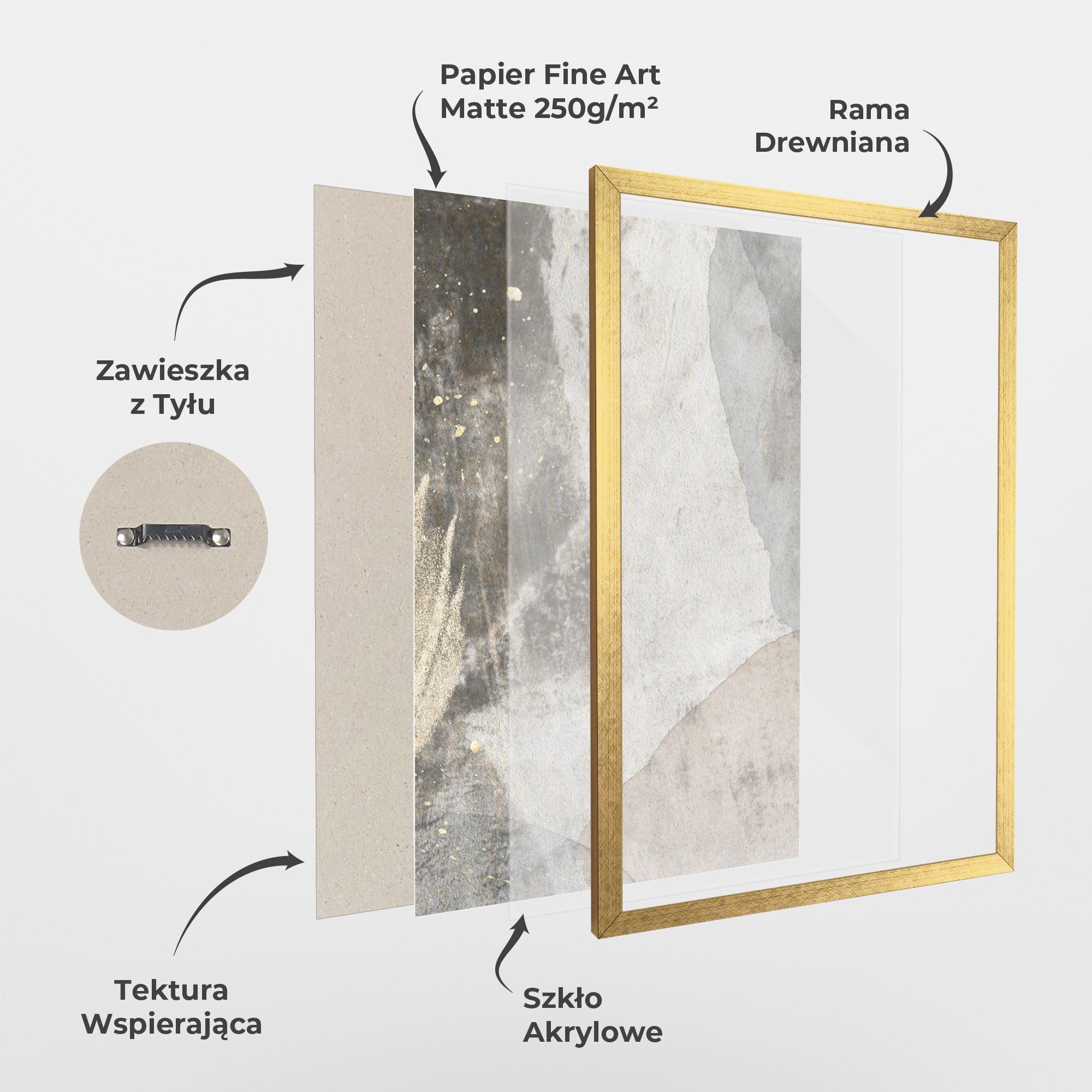 Plakat w Ramie Light Cream Marble mockup 1