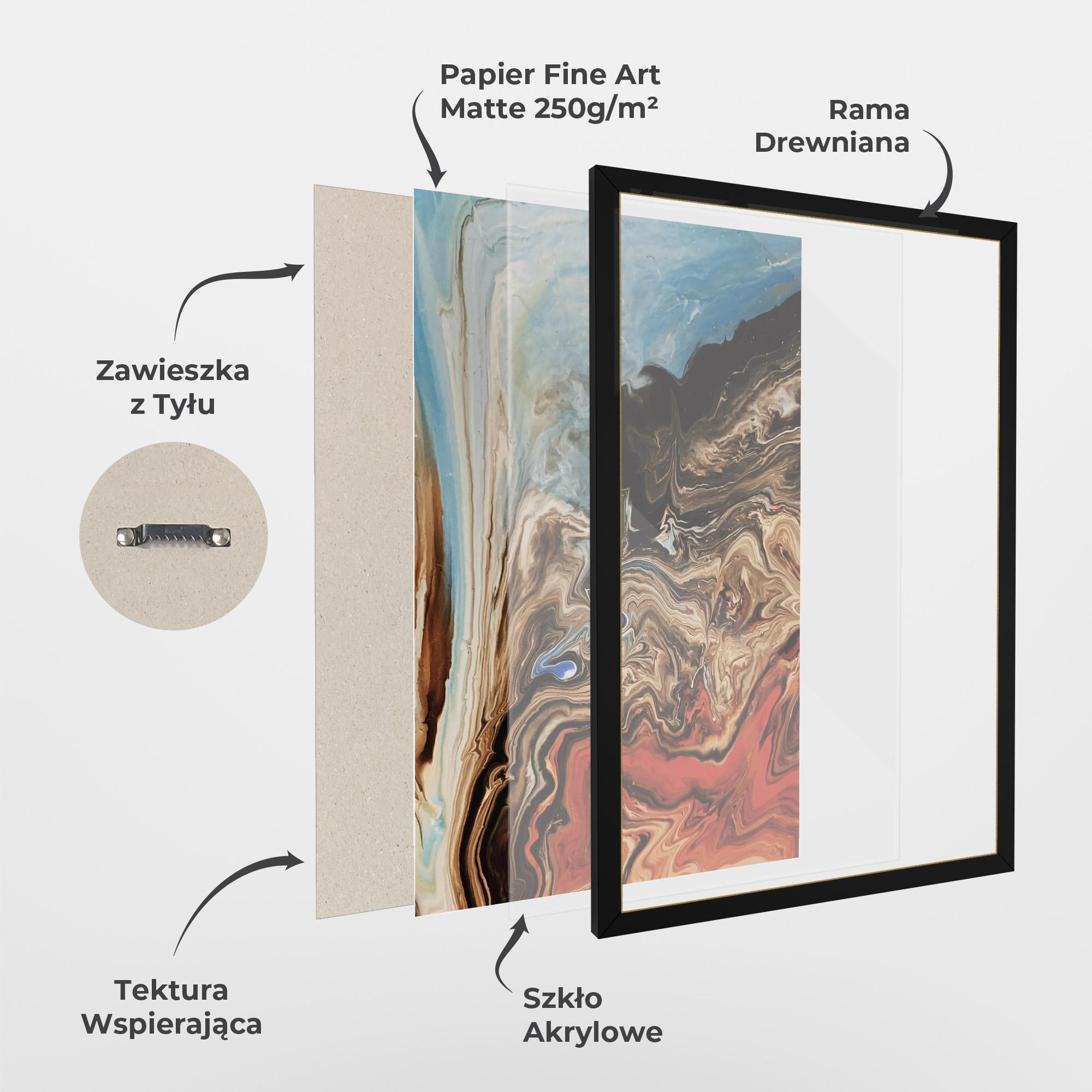 Plakat w Ramie Abstract Waterfall mockup 1