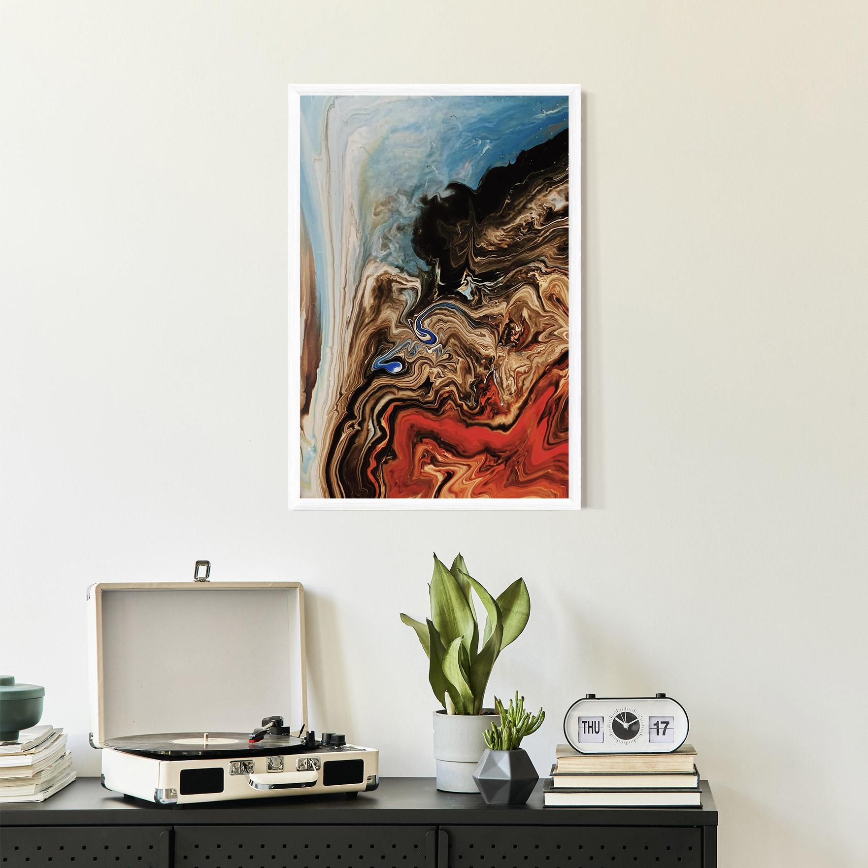 Plakat w Ramie Abstract Waterfall mockup 2