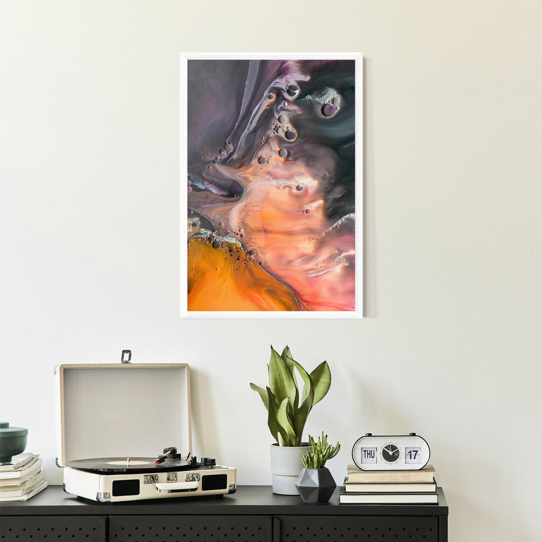 Plakat w Ramie Orange Shades mockup 2