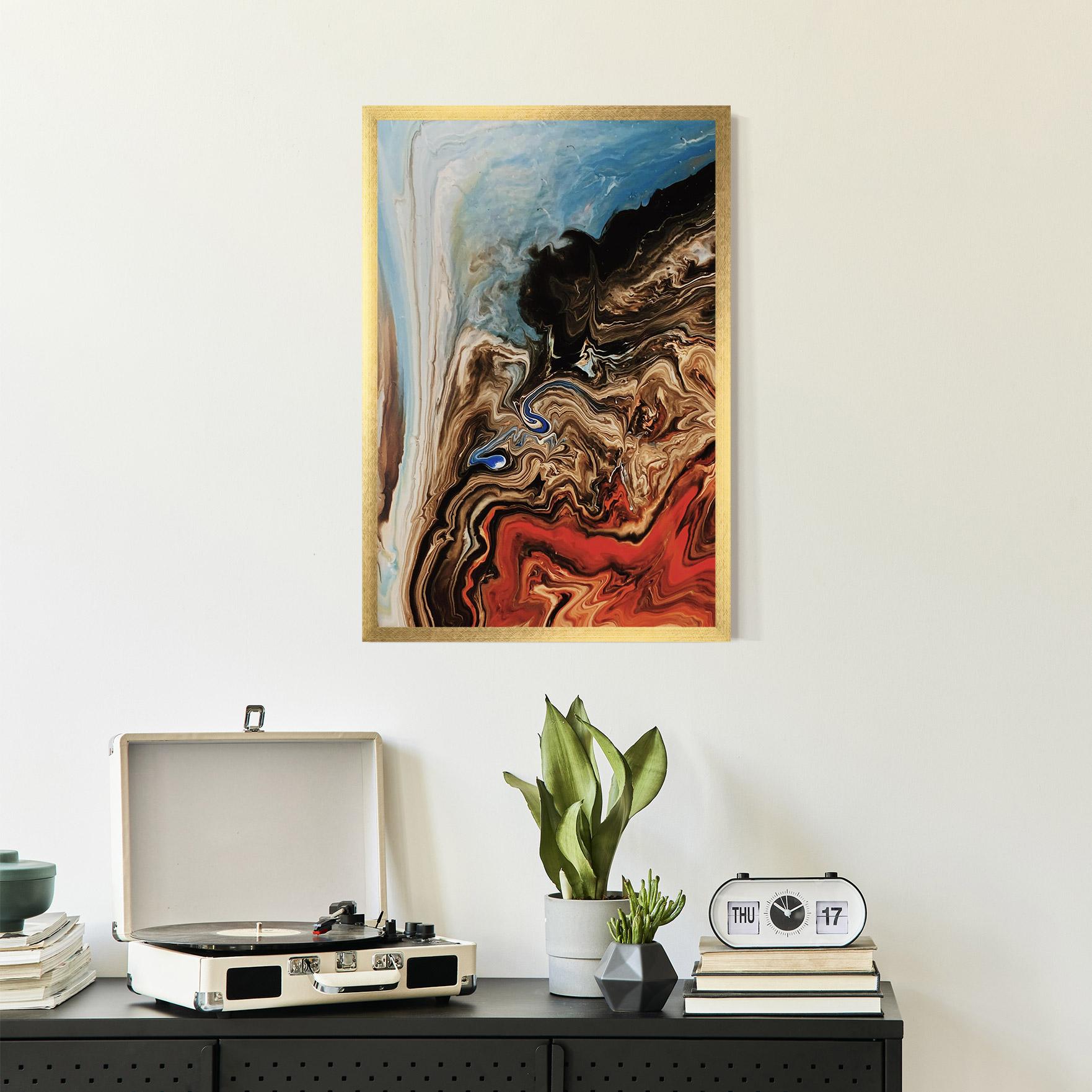 Plakat w Ramie Abstract Waterfall mockup 2