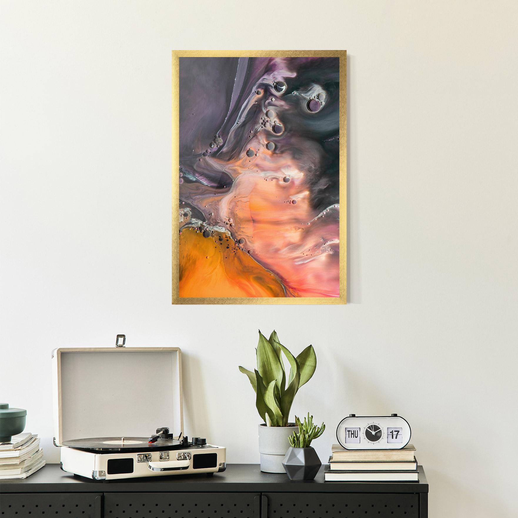 Plakat w Ramie Orange Shades mockup 2