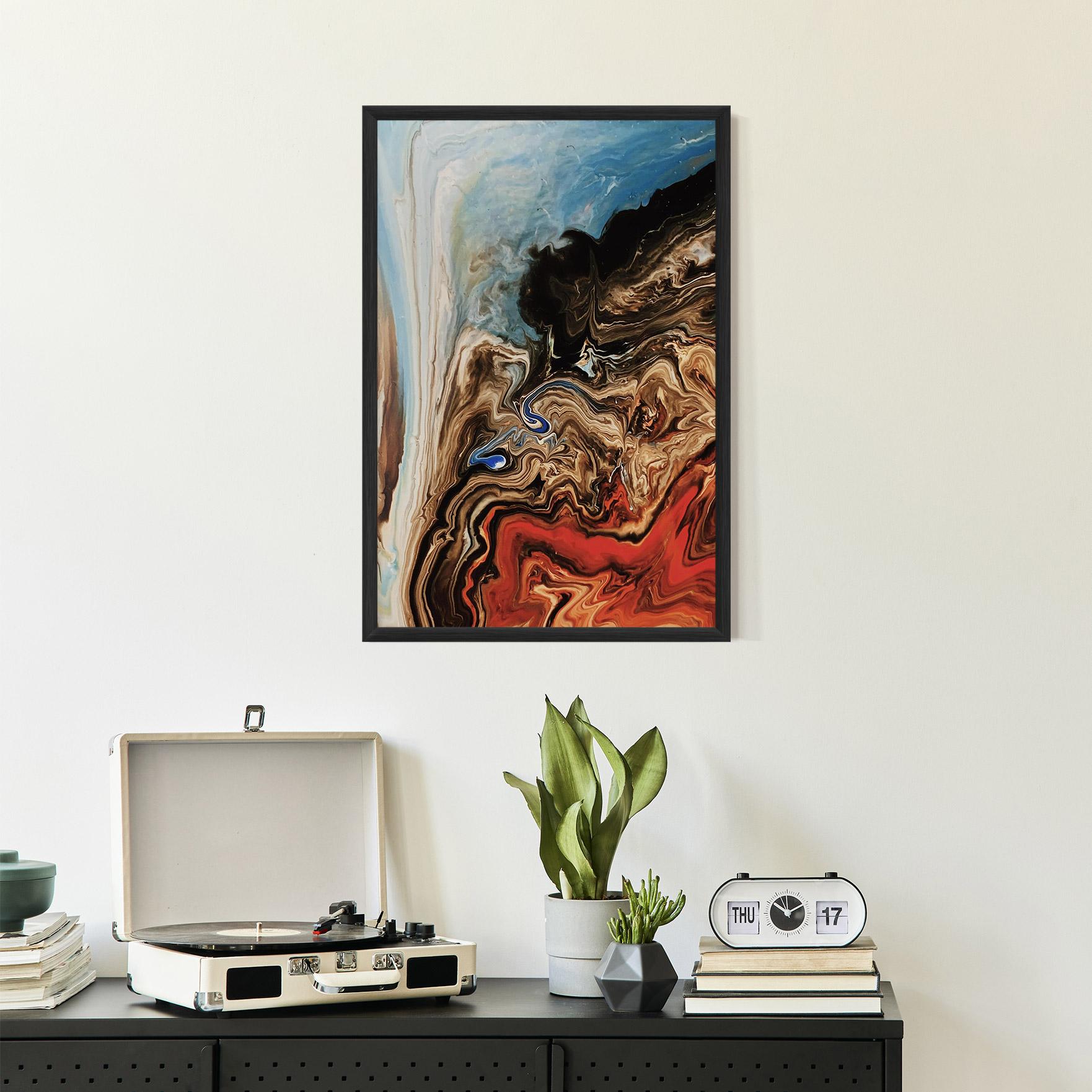 Plakat w Ramie Abstract Waterfall mockup 2