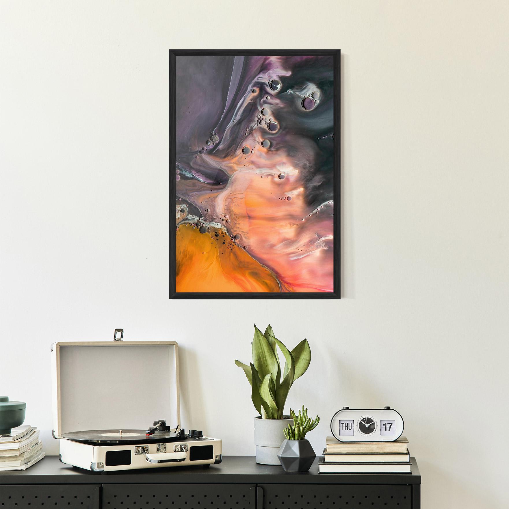 Plakat w Ramie Orange Shades mockup 2