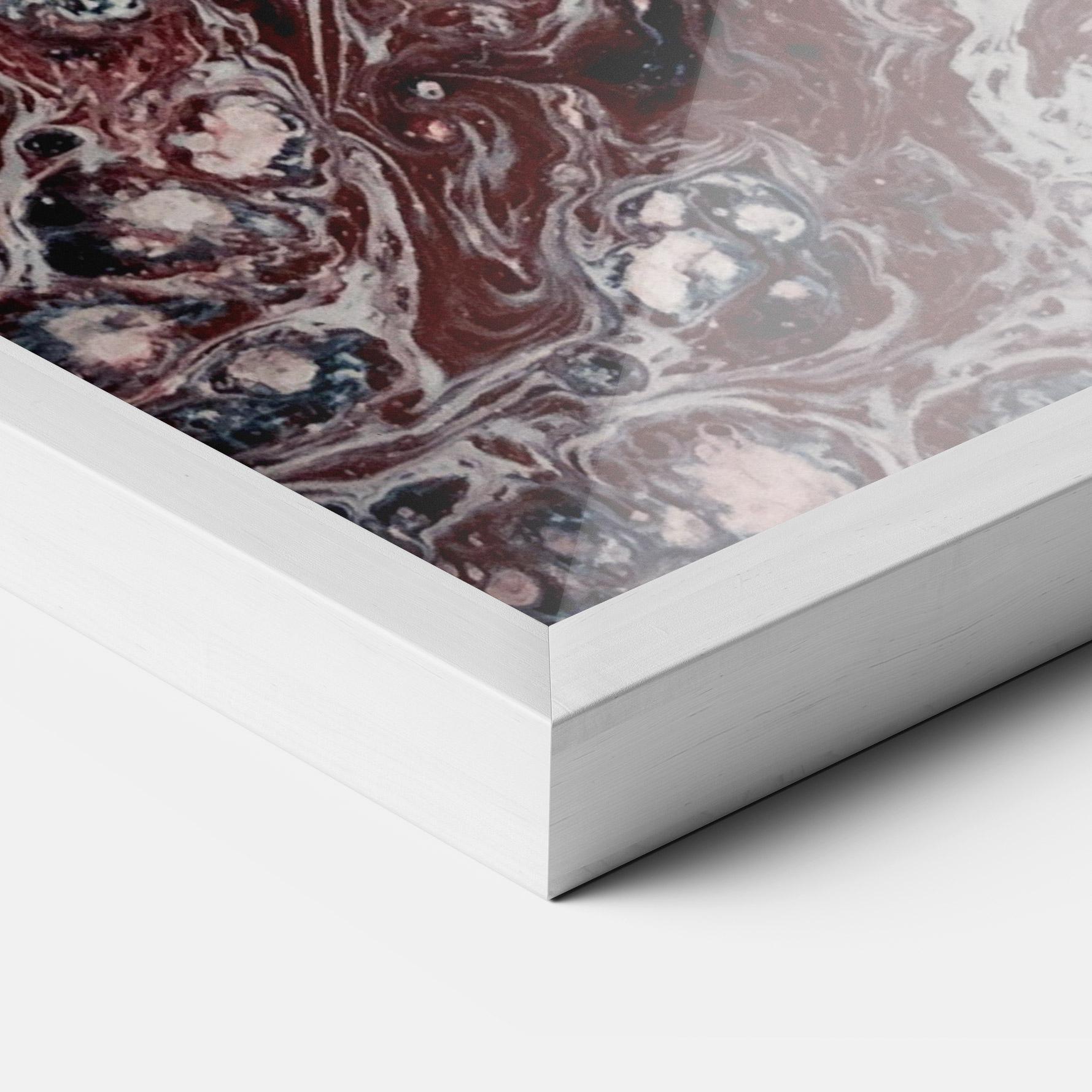 Plakat w Ramie Abstract Dark Red mockup 3