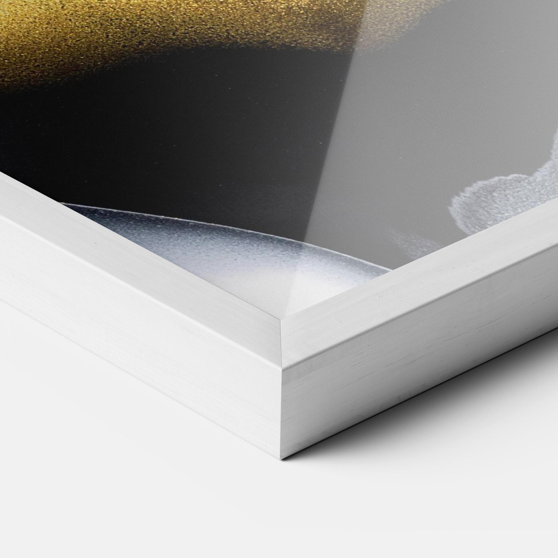 Plakat w Ramie Black Golden Marble mockup 3