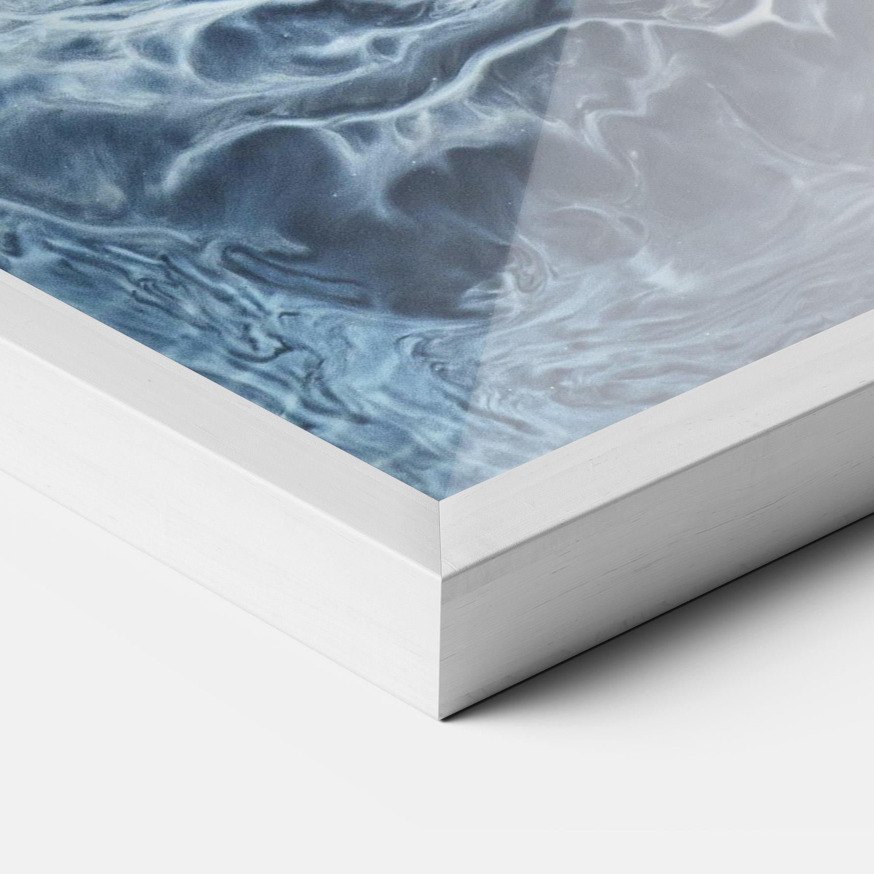 Plakat w Ramie Dark Blue Wave mockup 3