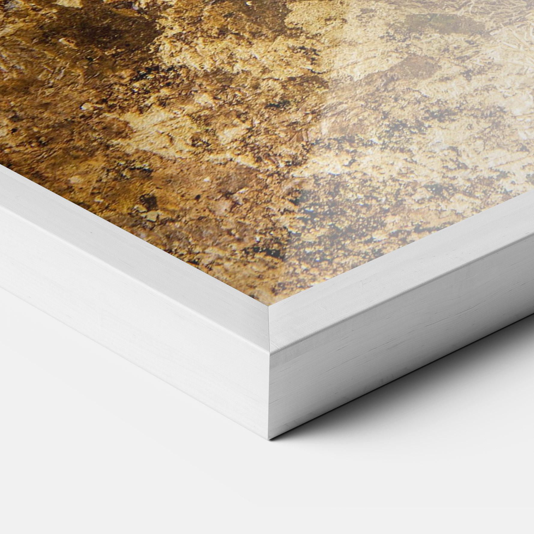 Plakat w Ramie Gold Dark Grey mockup 3