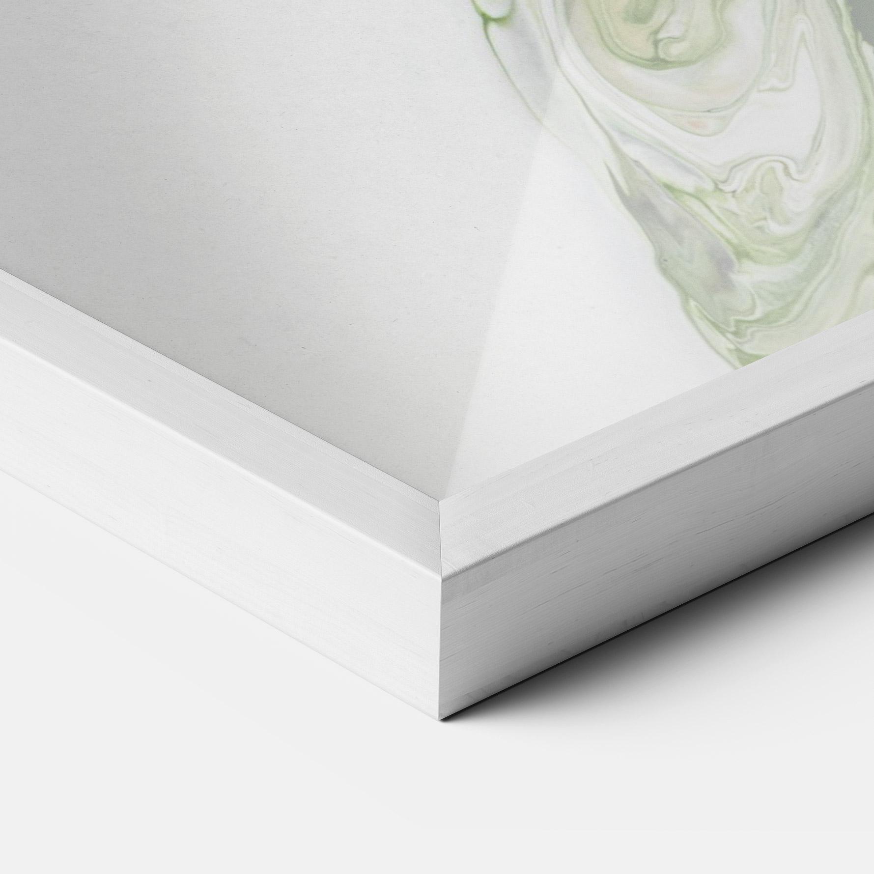 Plakat w Ramie Light Green Liquid mockup 3