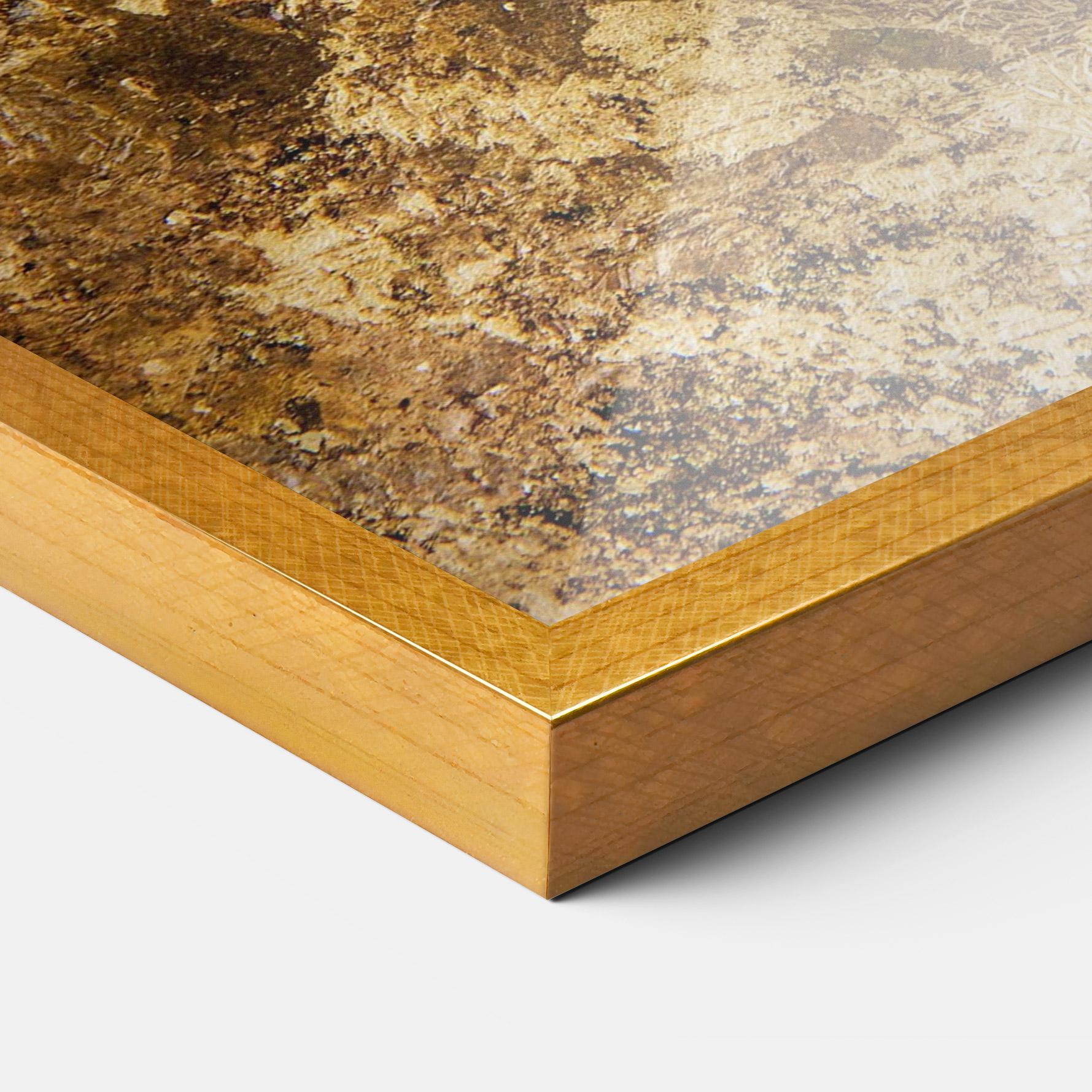 Plakat w Ramie Gold Dark Grey mockup 3