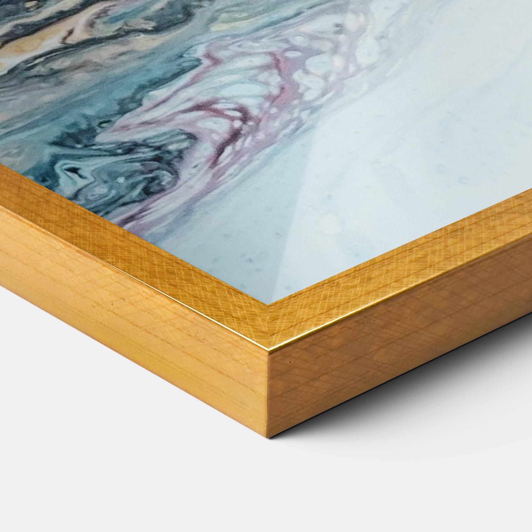 Plakat w Ramie Light Blue Abstract mockup 3