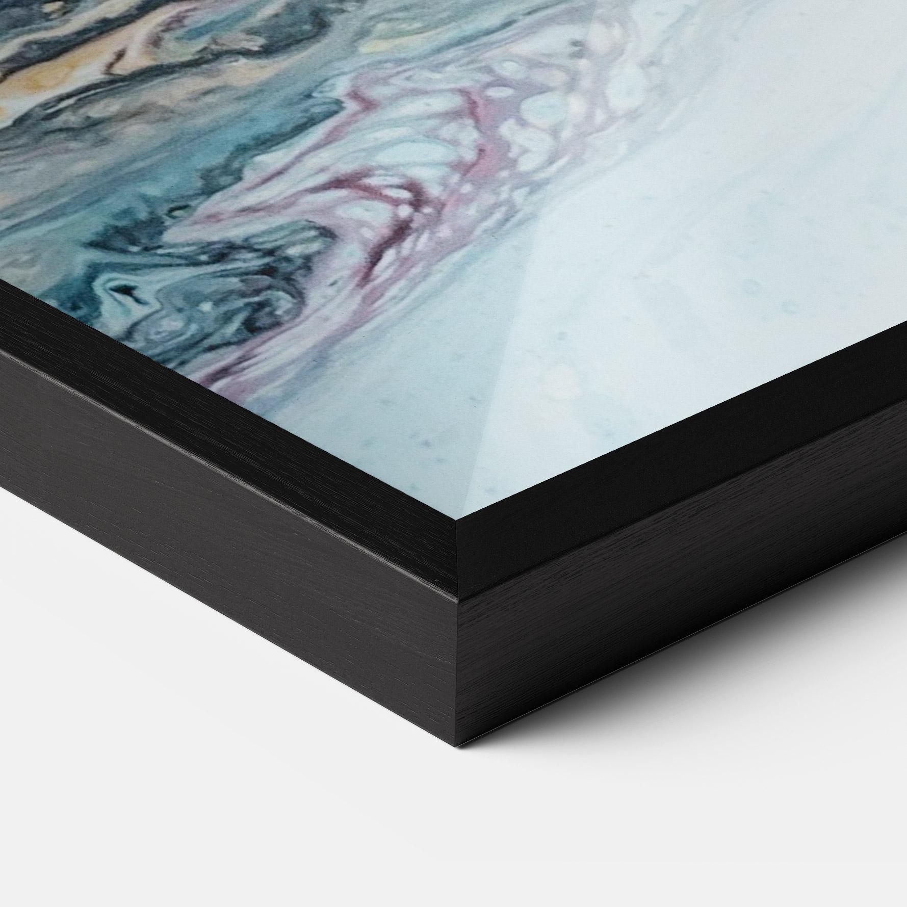 Plakat w Ramie Light Blue Abstract mockup 3