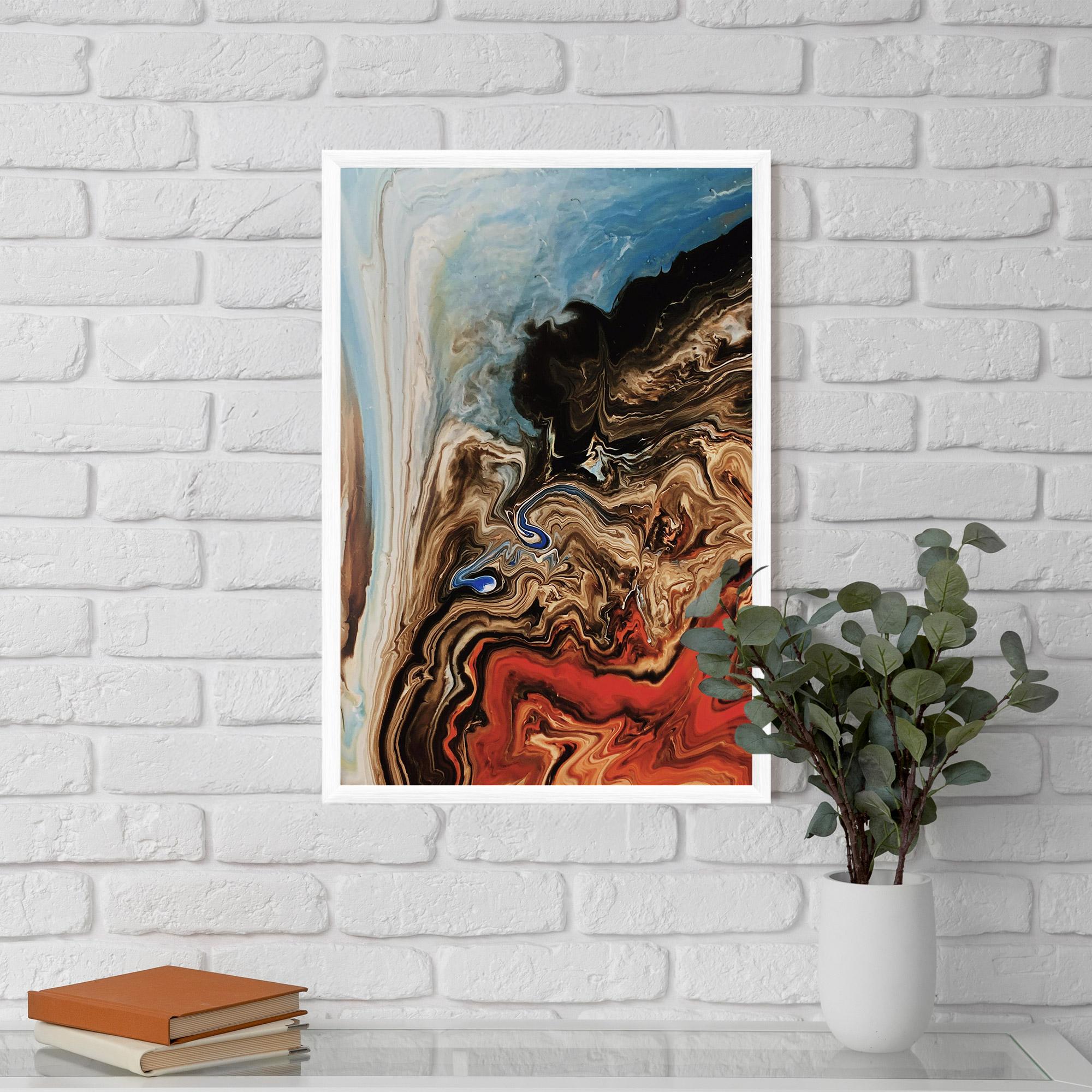 Plakat w Ramie Abstract Waterfall mockup 5