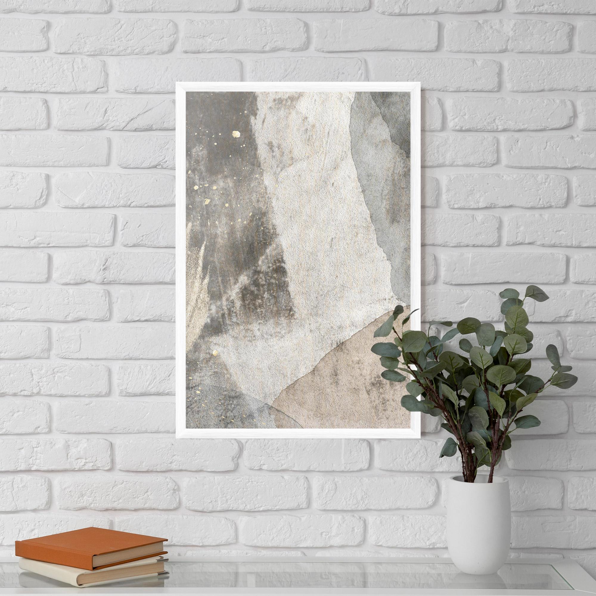 Plakat w Ramie Light Cream Marble mockup 5