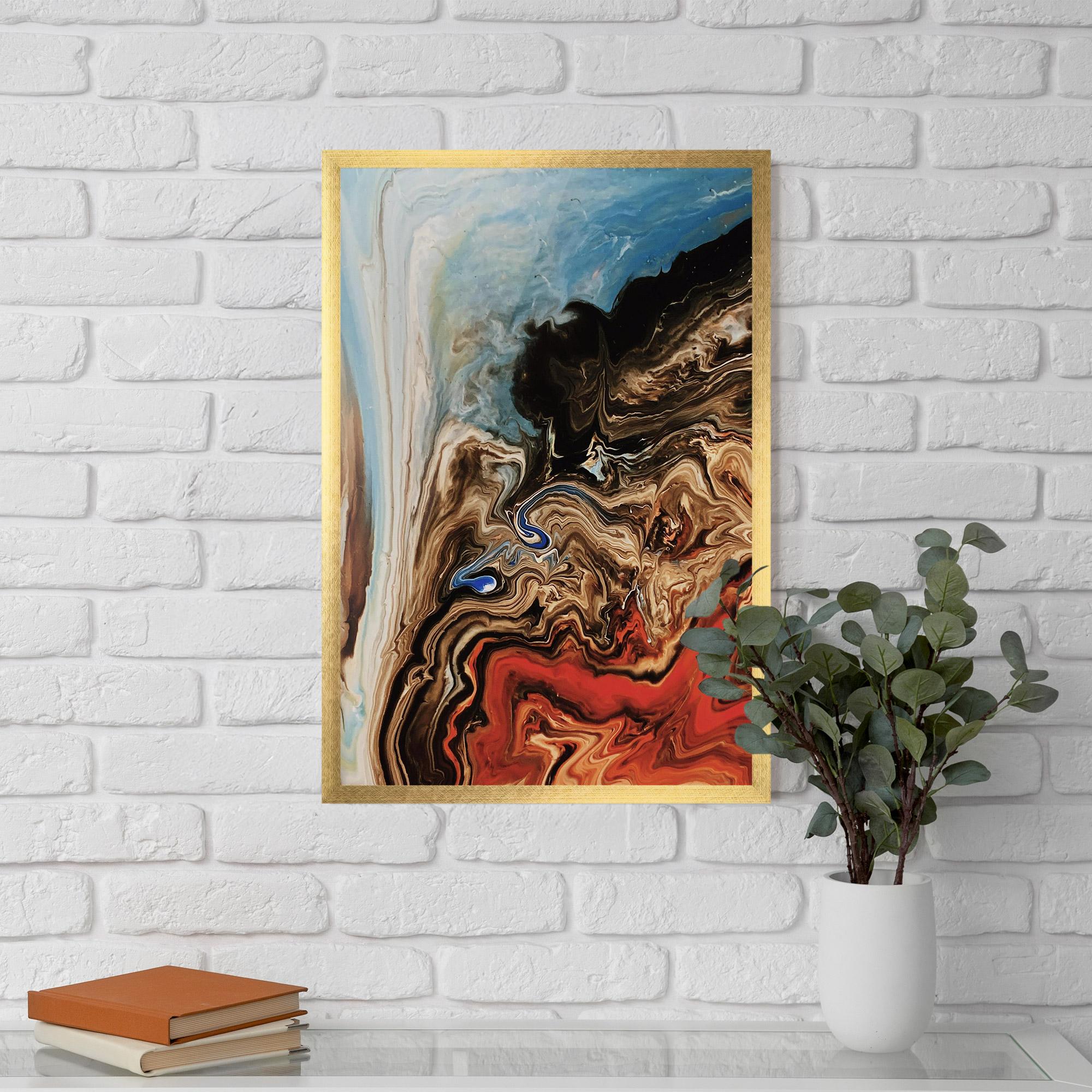 Plakat w Ramie Abstract Waterfall mockup 5