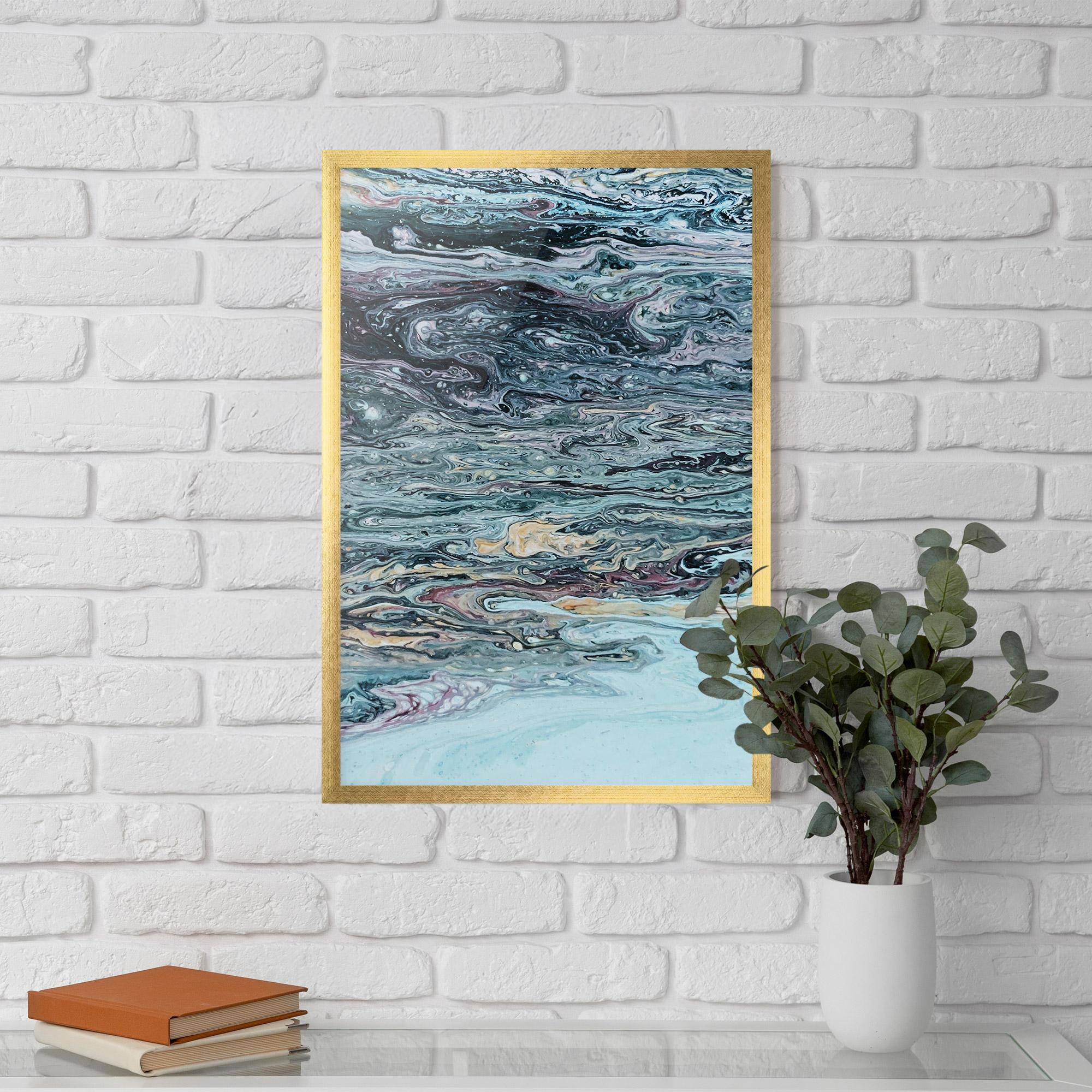 Plakat w Ramie Light Blue Abstract mockup 5