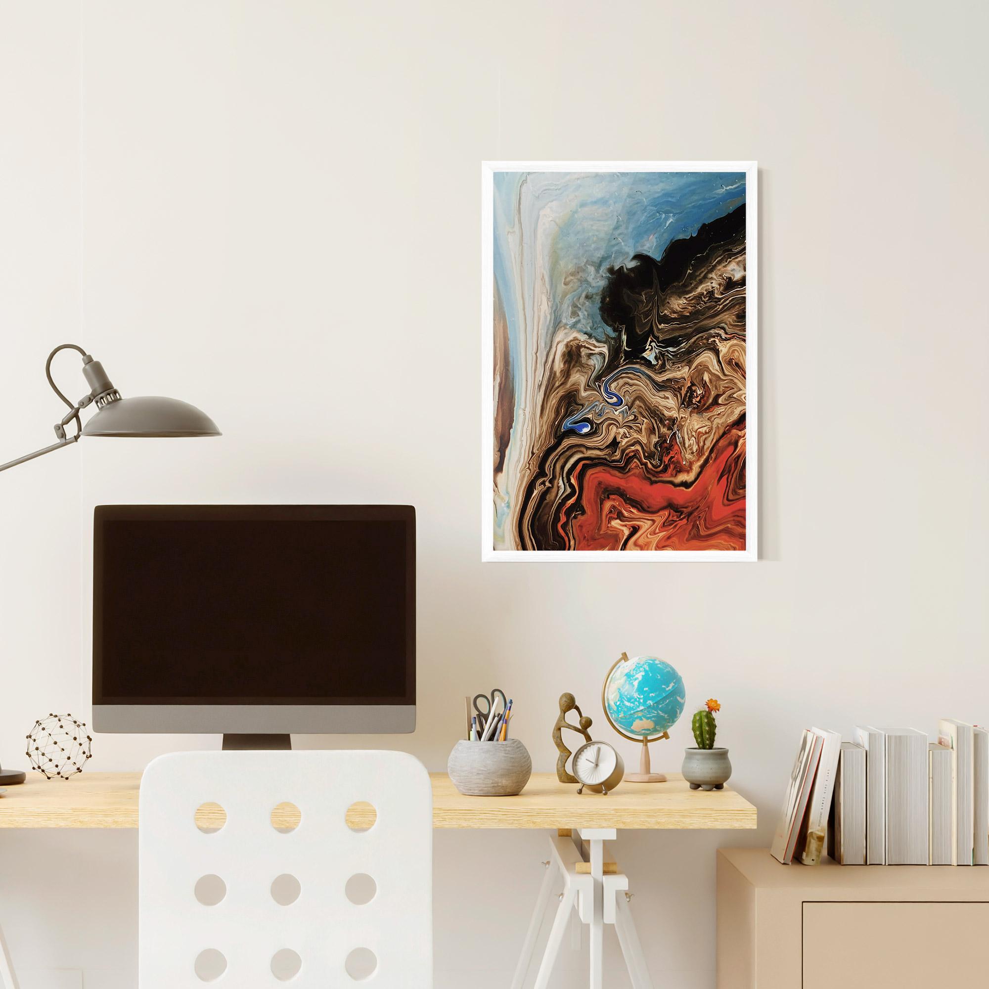 Plakat w Ramie Abstract Waterfall mockup 6