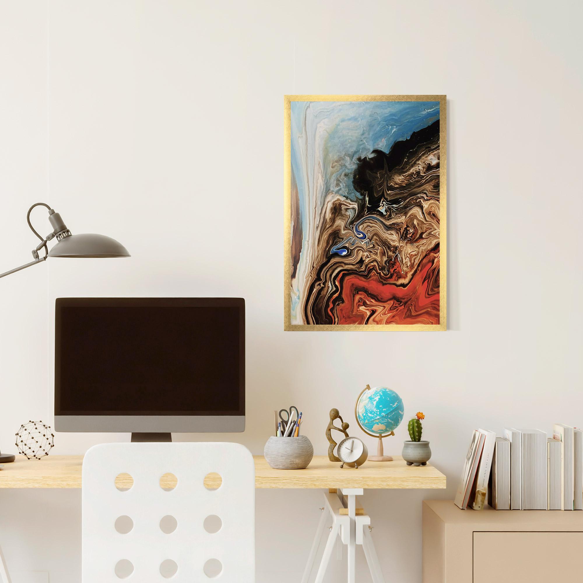 Plakat w Ramie Abstract Waterfall mockup 6