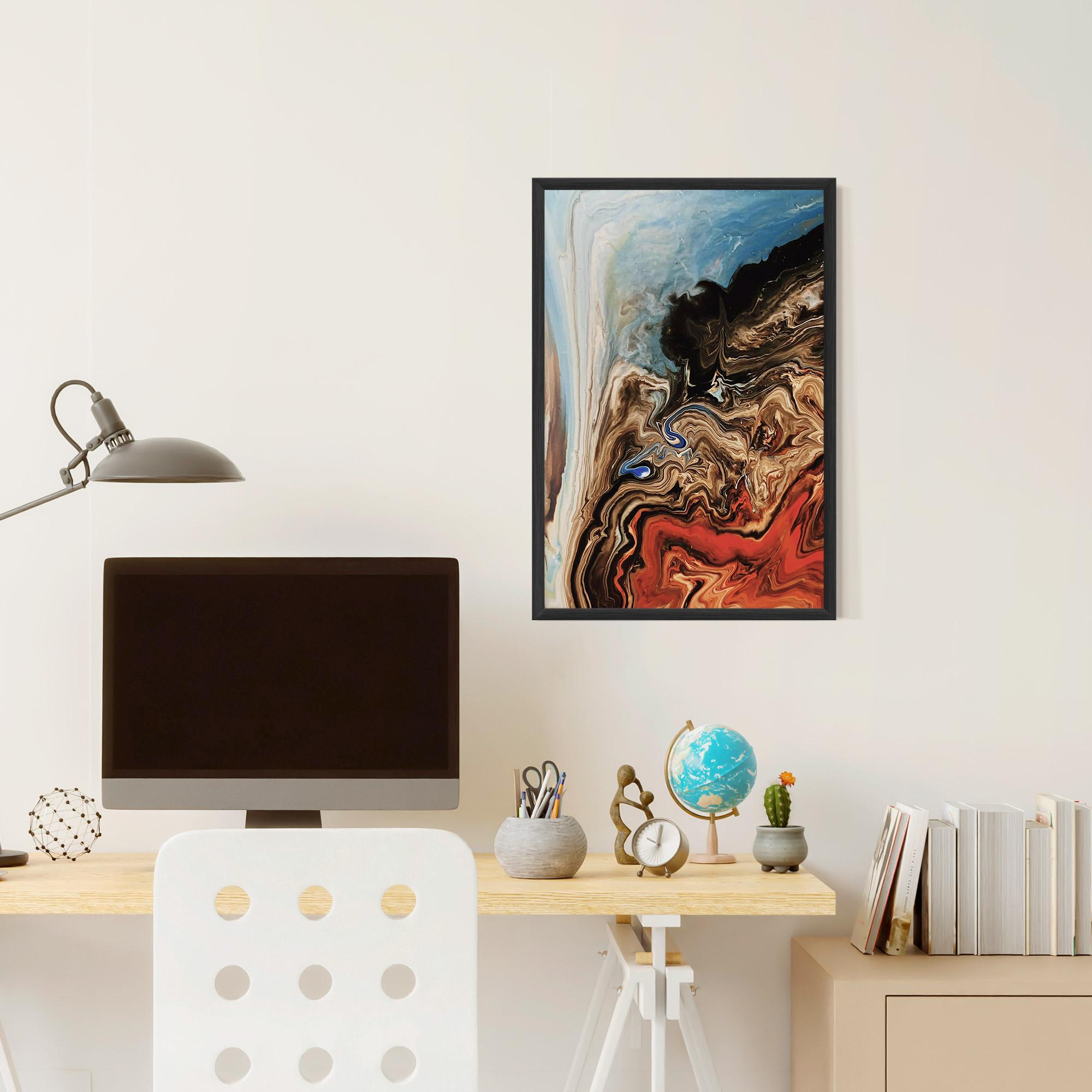 Plakat w Ramie Abstract Waterfall mockup 6