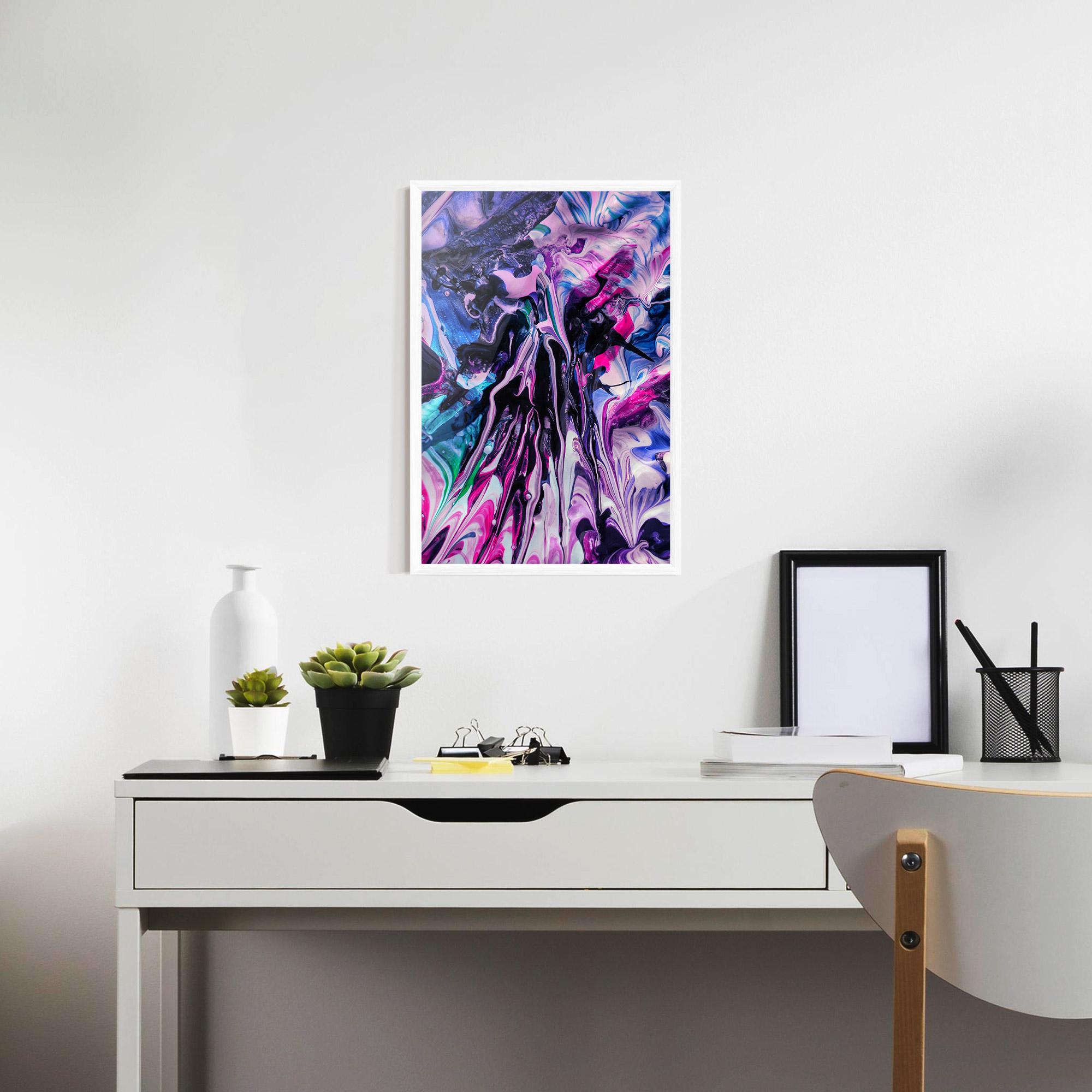 Plakat w Ramie Abstract Rose Colours mockup 7