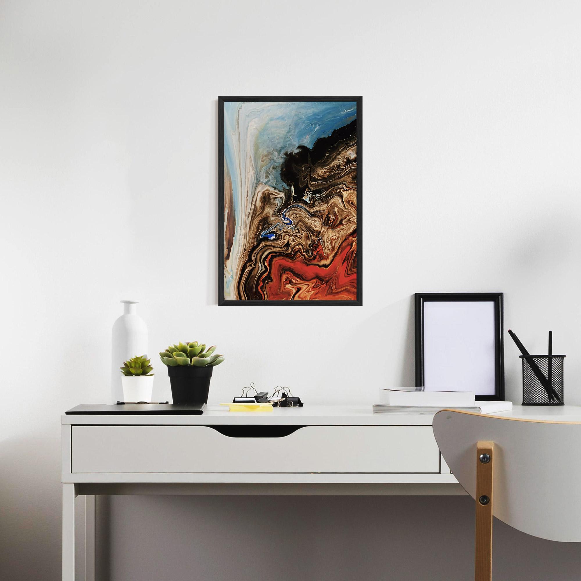 Plakat w Ramie Abstract Waterfall mockup 7