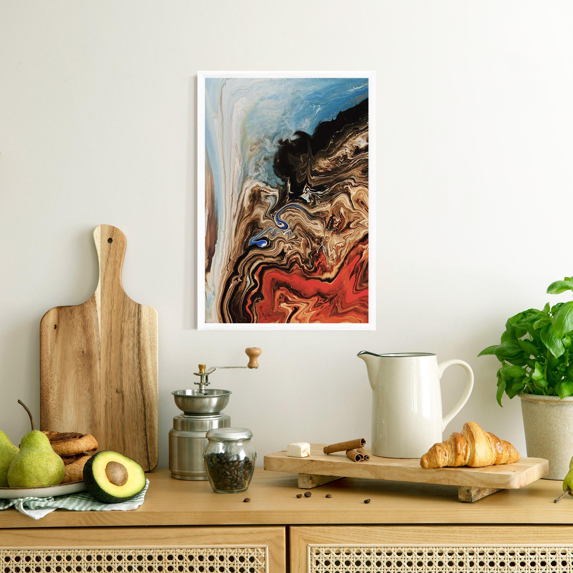 Plakat w Ramie Abstract Waterfall mockup 8